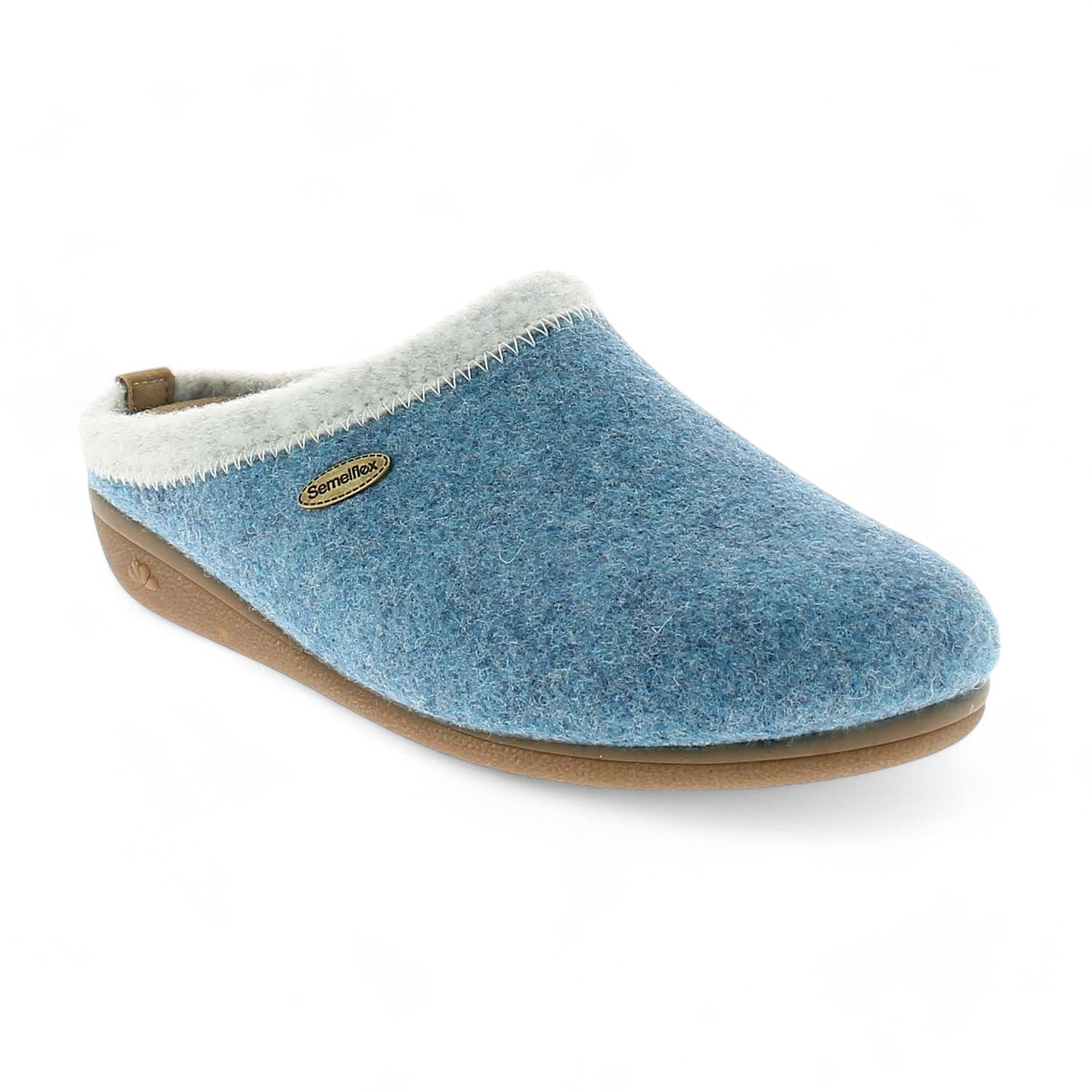 Chaussons marron et bleu Semelflex taille petit 37 étiquetés Chaussons marron et bleu Semelflex taille petit 37 étiquetés