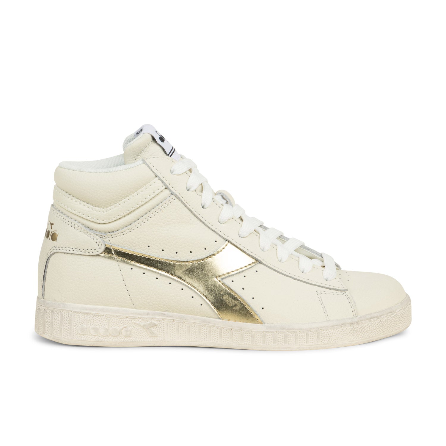 Baskets Femme DIADORA GAME HIGHT WAX METAL Blanc