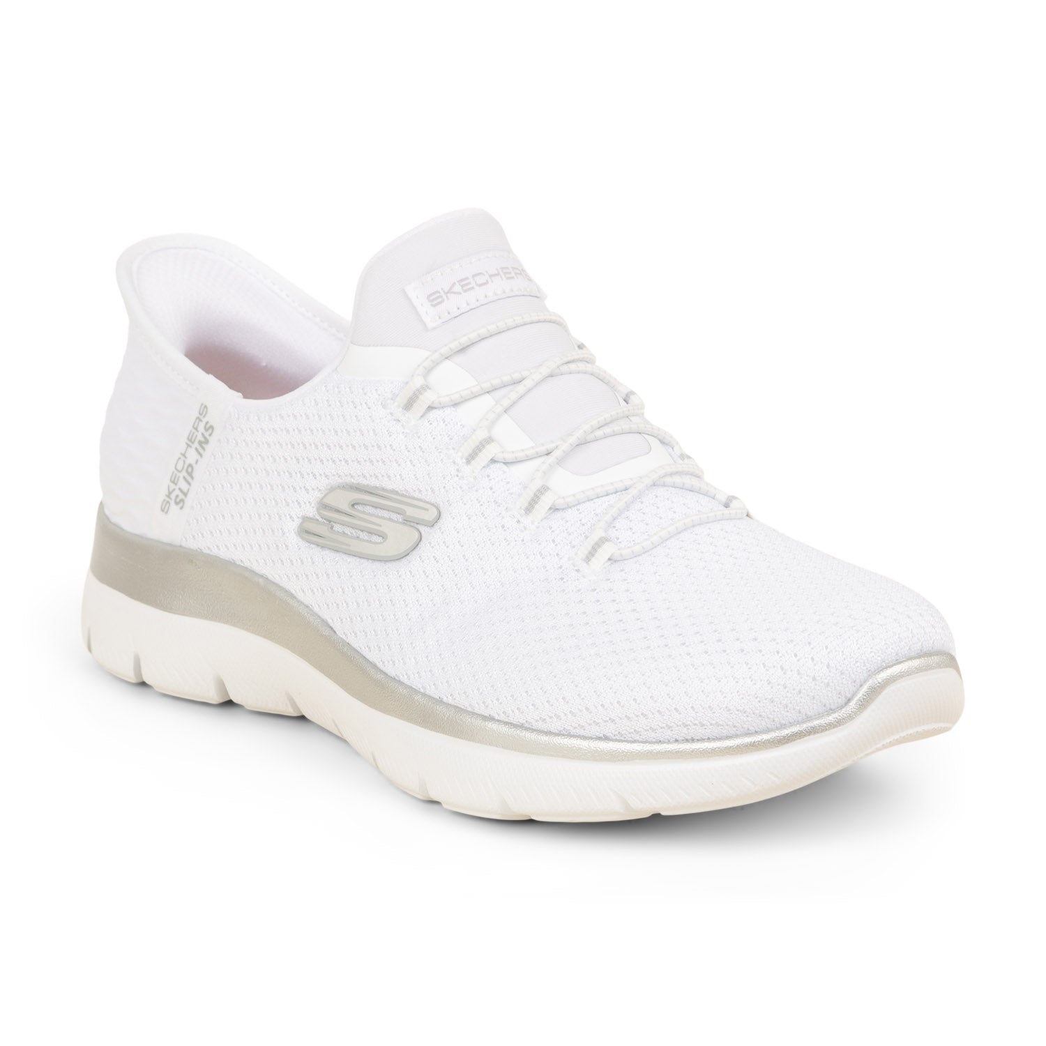 Baskets Femme SKECHERS SUMMITS DIAMON Blanc