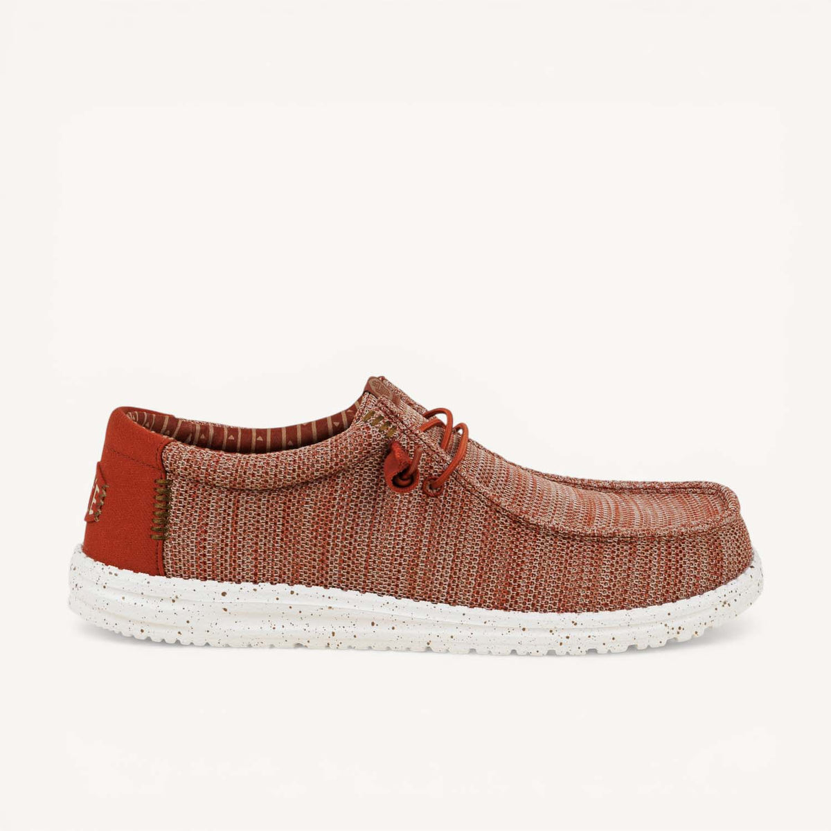 Chaussures bateau Homme HEYDUDE WALLY STRECH SOCKS Rouge