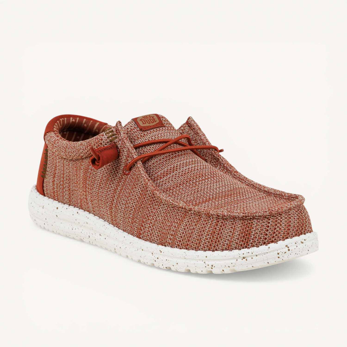 Chaussures bateau Homme HEYDUDE WALLY STRECH SOCKS Rouge