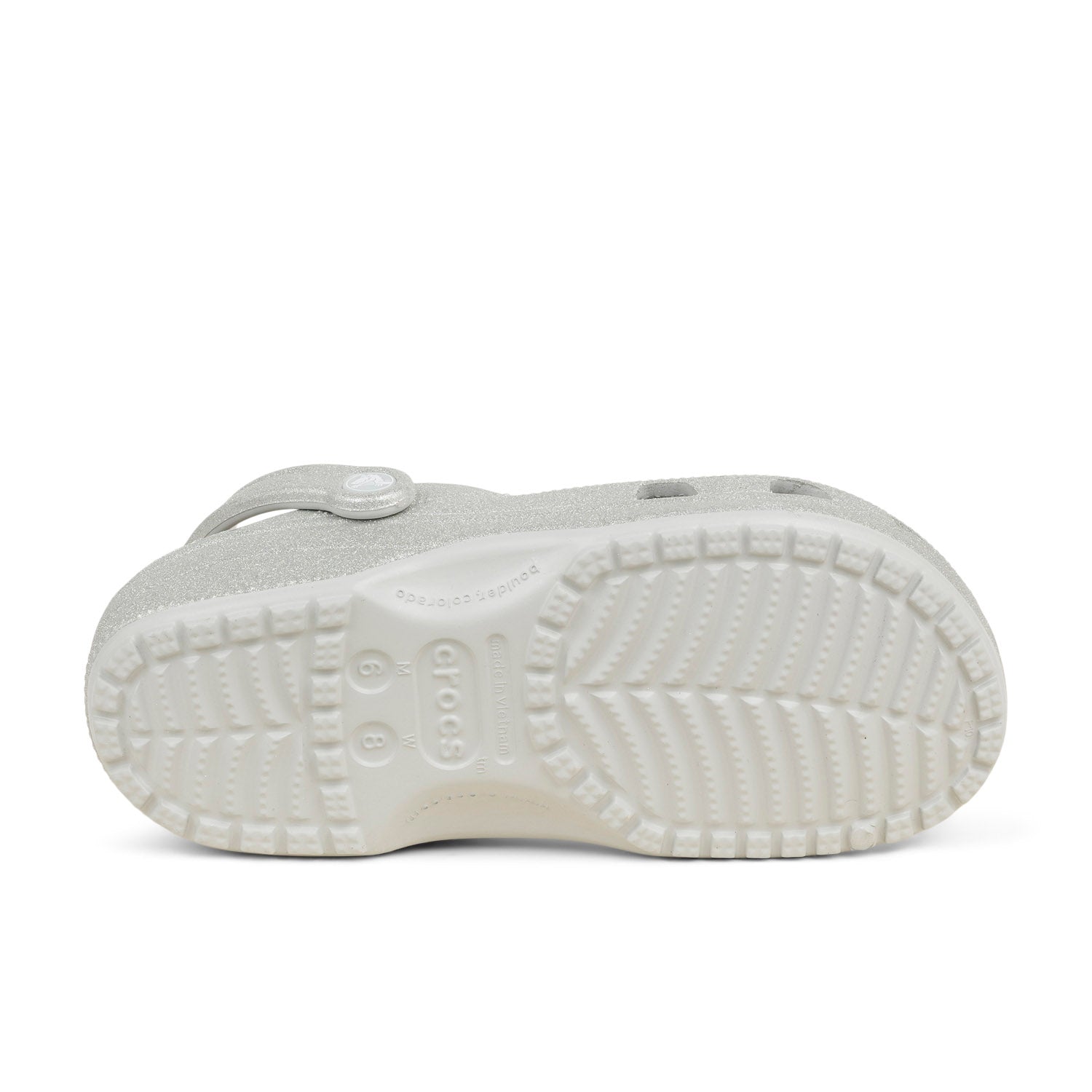 Tongs et crocs Femme CROCS CLASSIC GLITTER CLOG Argent