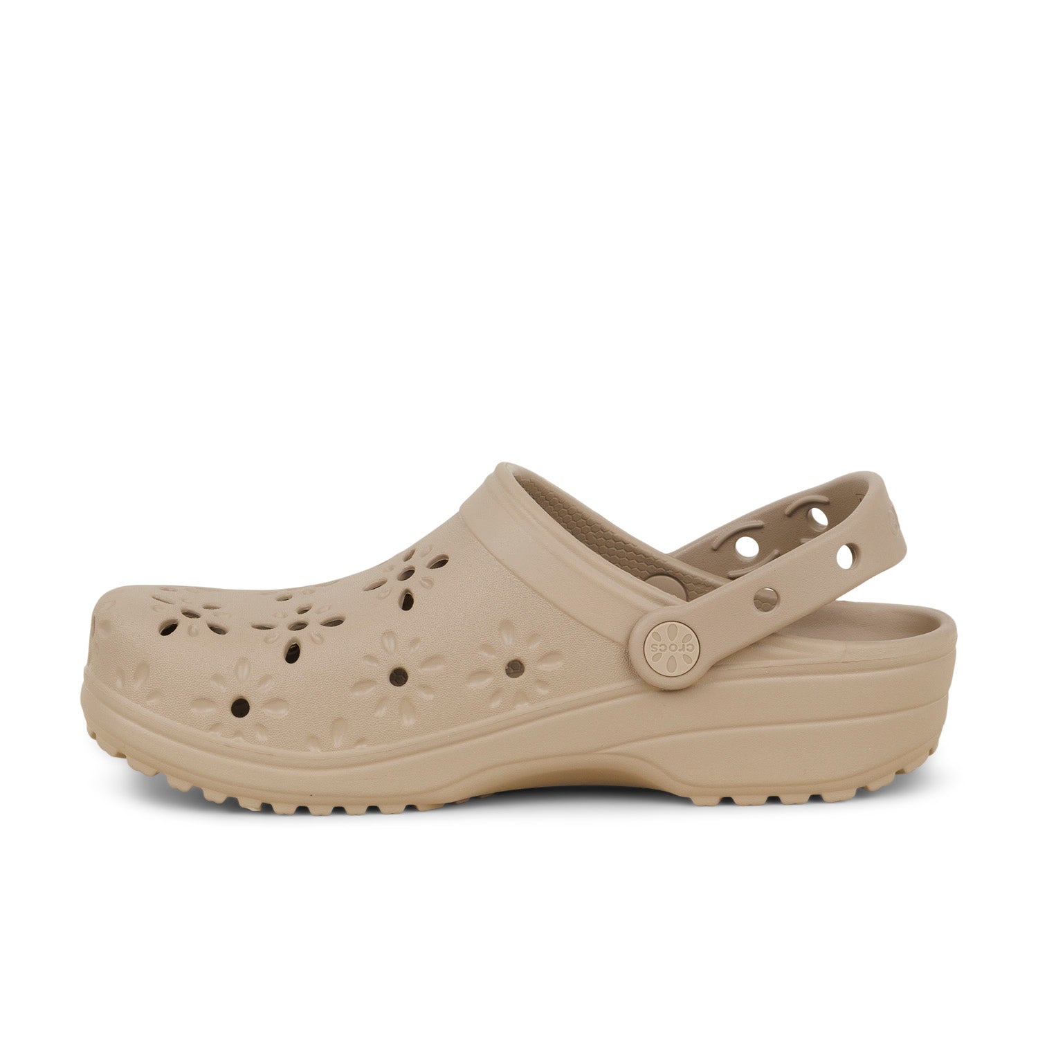 Tongs et crocs Femme CROCS CLASSIC FLORAL CUT OUT CLOG Marron