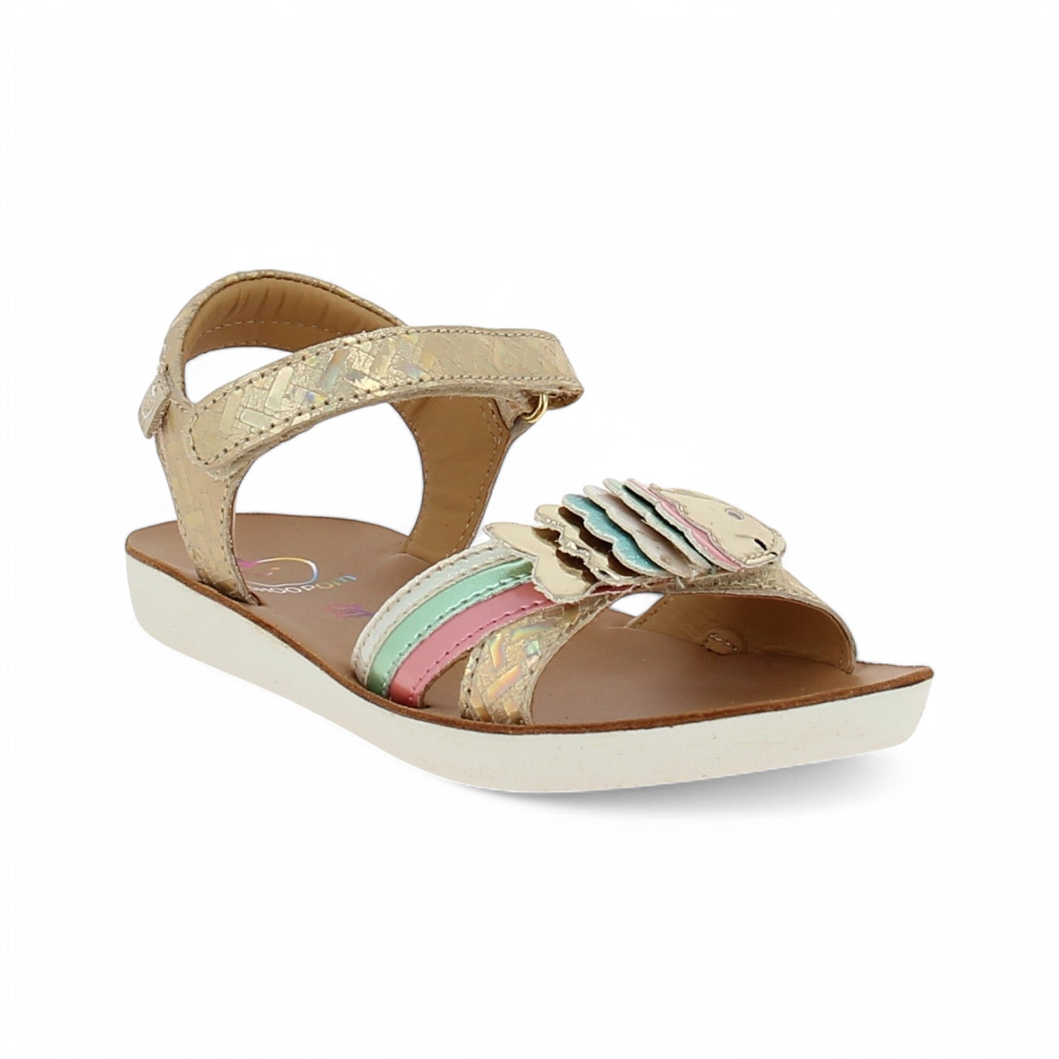 Sandales Enfant SHOO POM BUBULLE Or/Bronze