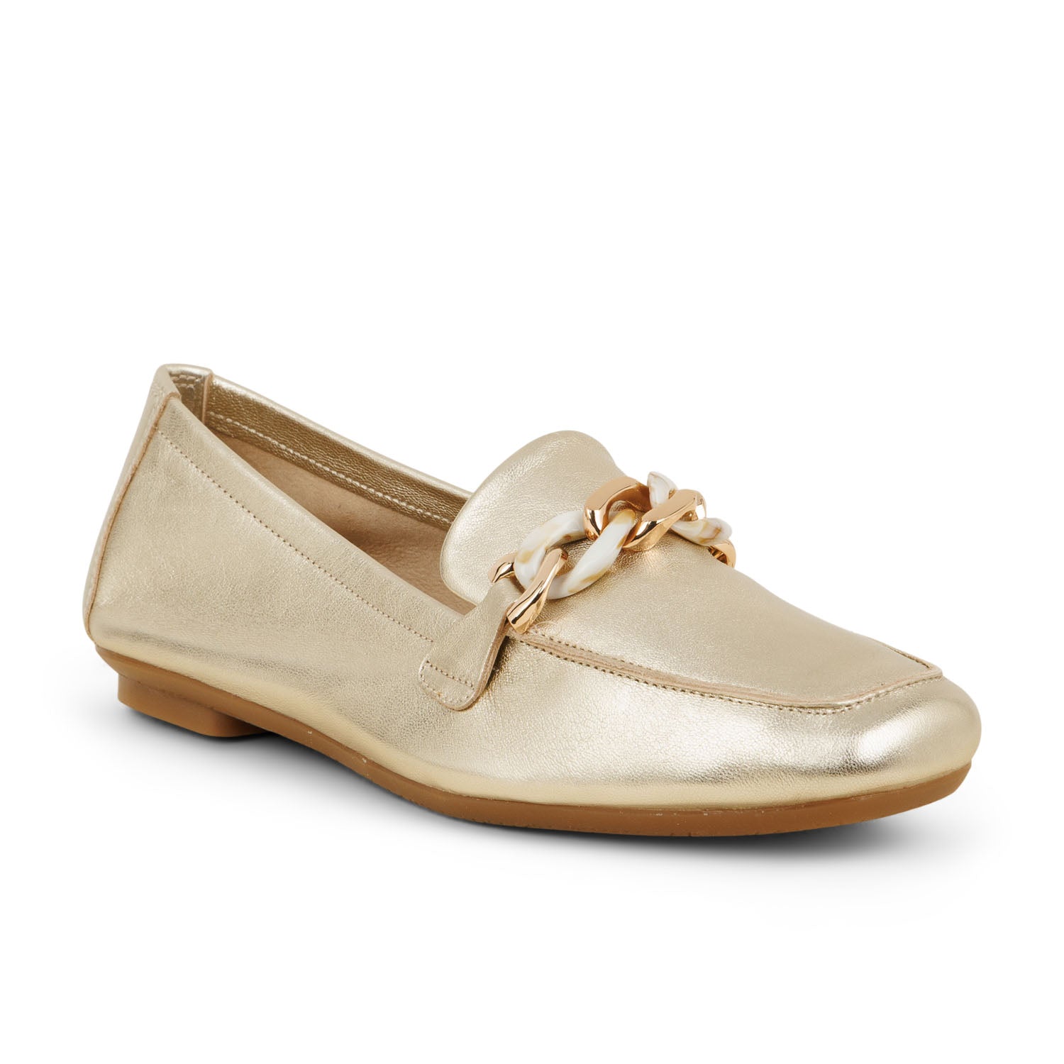 Mocassins Femme REQINS HOREL Or/Bronze