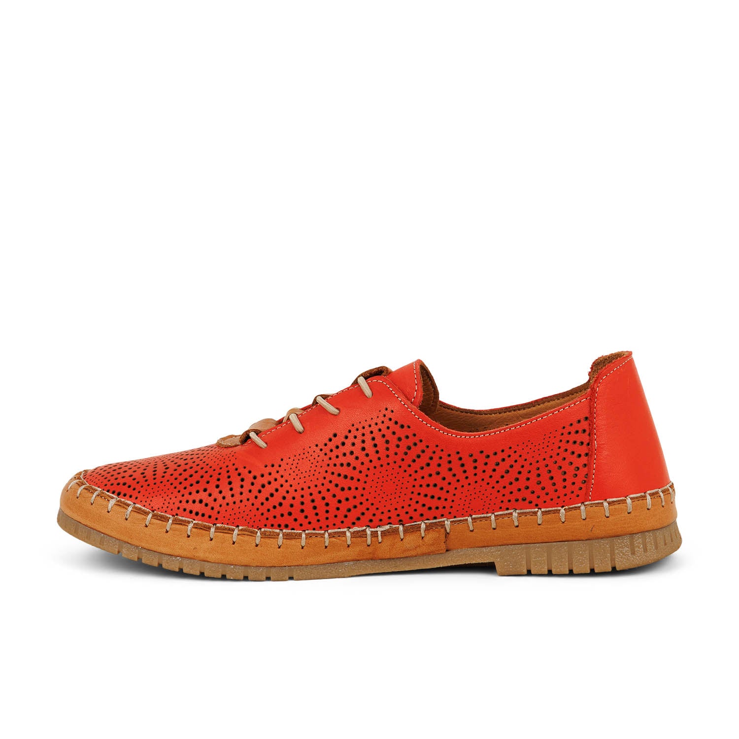 Baskets Femme COCO ABRICOT MAFFLIERS Rouge