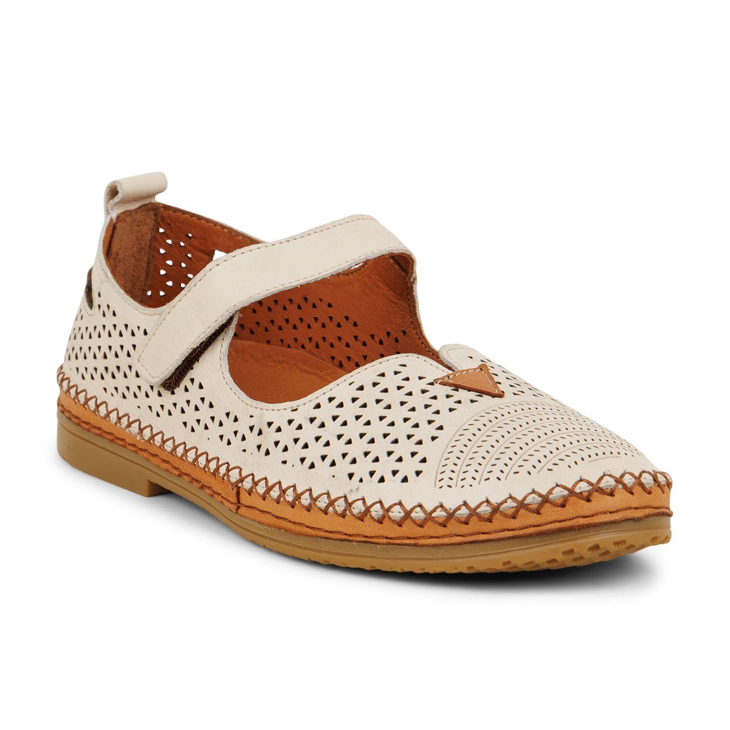 Ballerines et babies Femme COCO ABRICOT MAFFRECOURT Beige