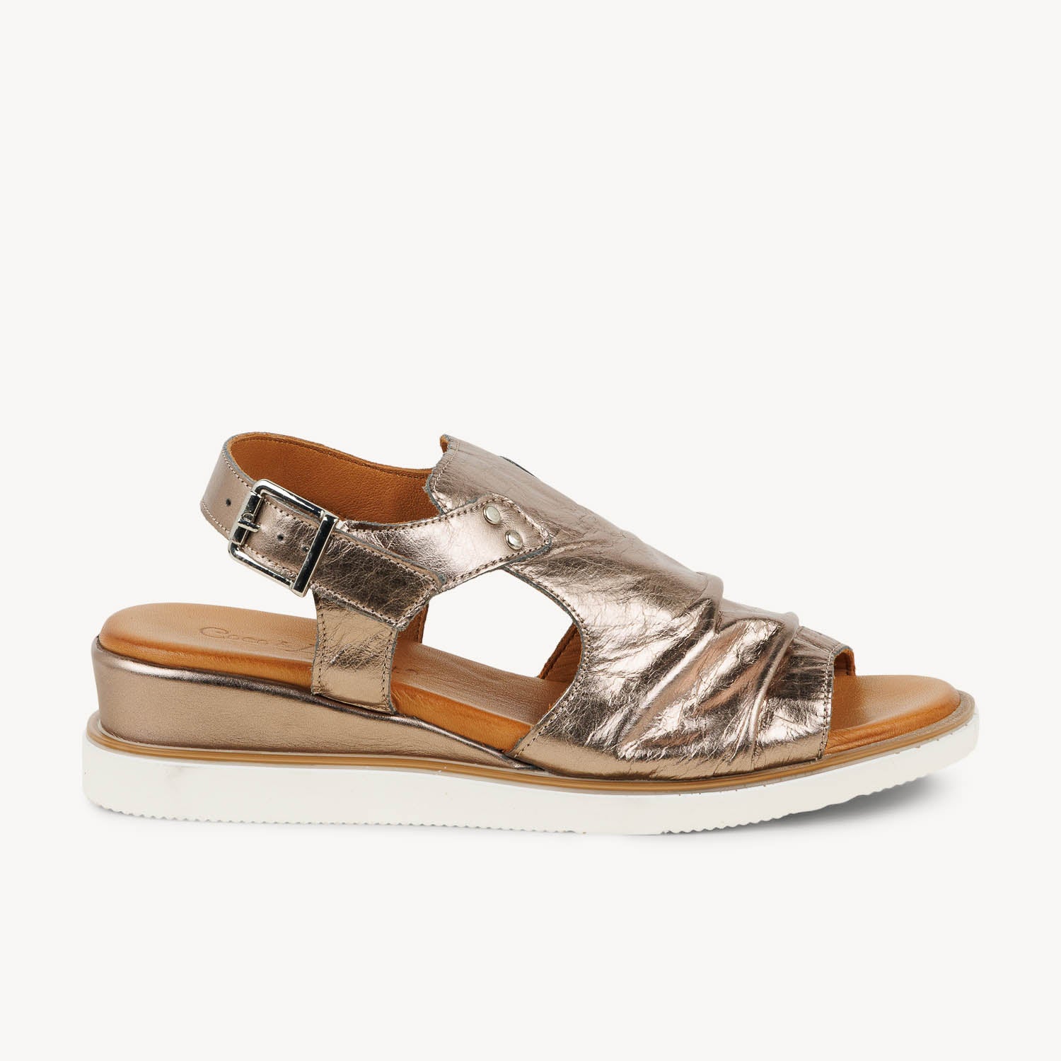 Sandales Femme COCO ABRICOT MISSIRIAC Or/Bronze