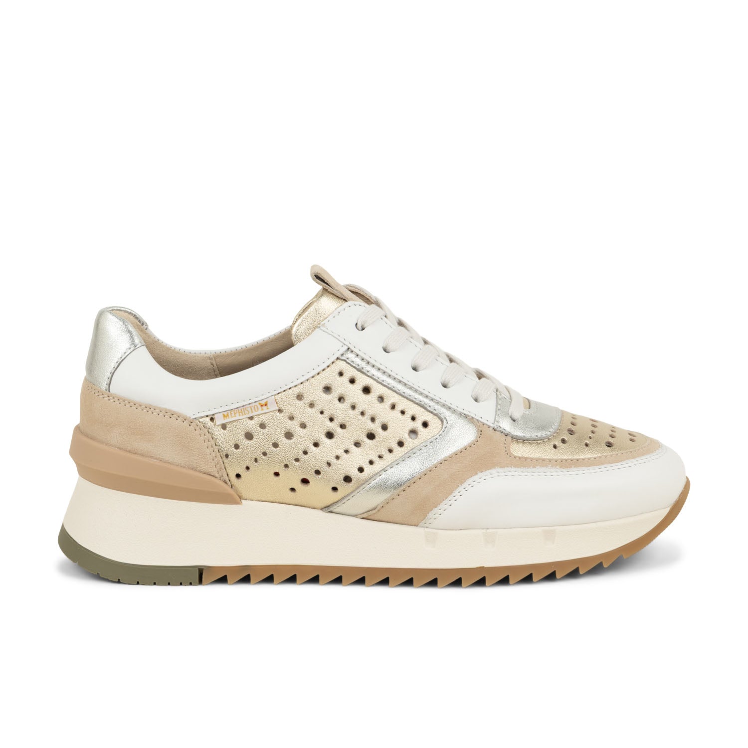 Baskets Femme MEPHISTO ANNA PERF Or/Bronze