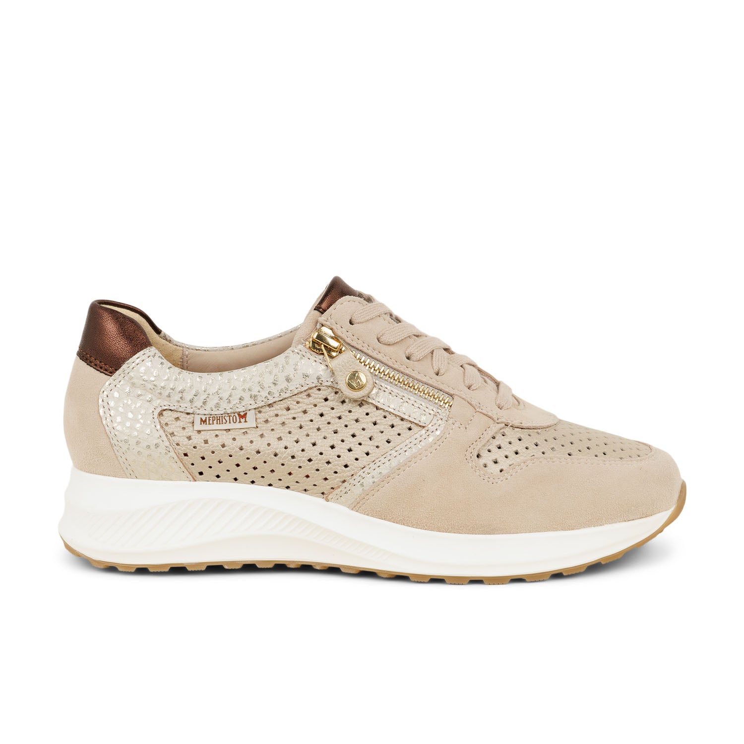 Baskets Femme MEPHISTO KIM PERF Beige