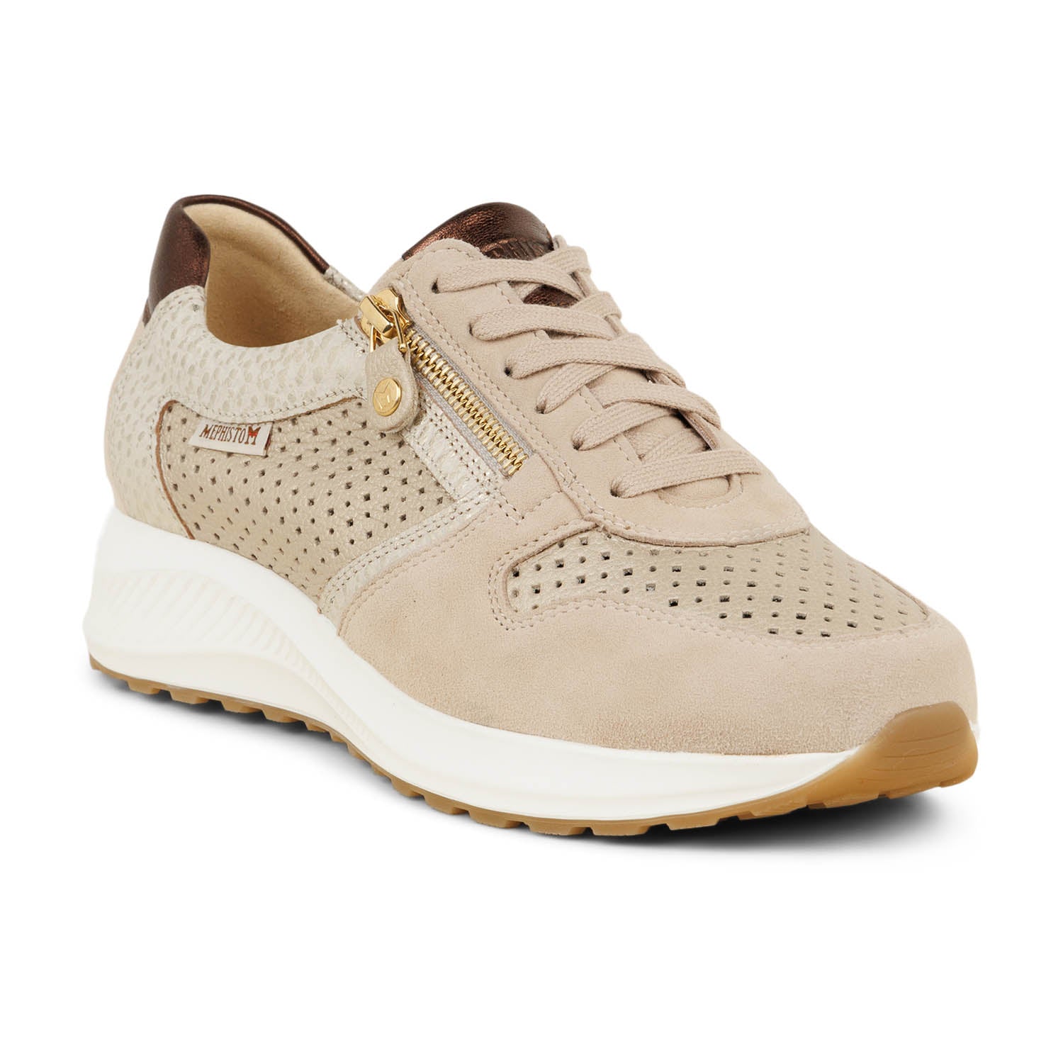 Baskets Femme MEPHISTO KIM PERF Beige