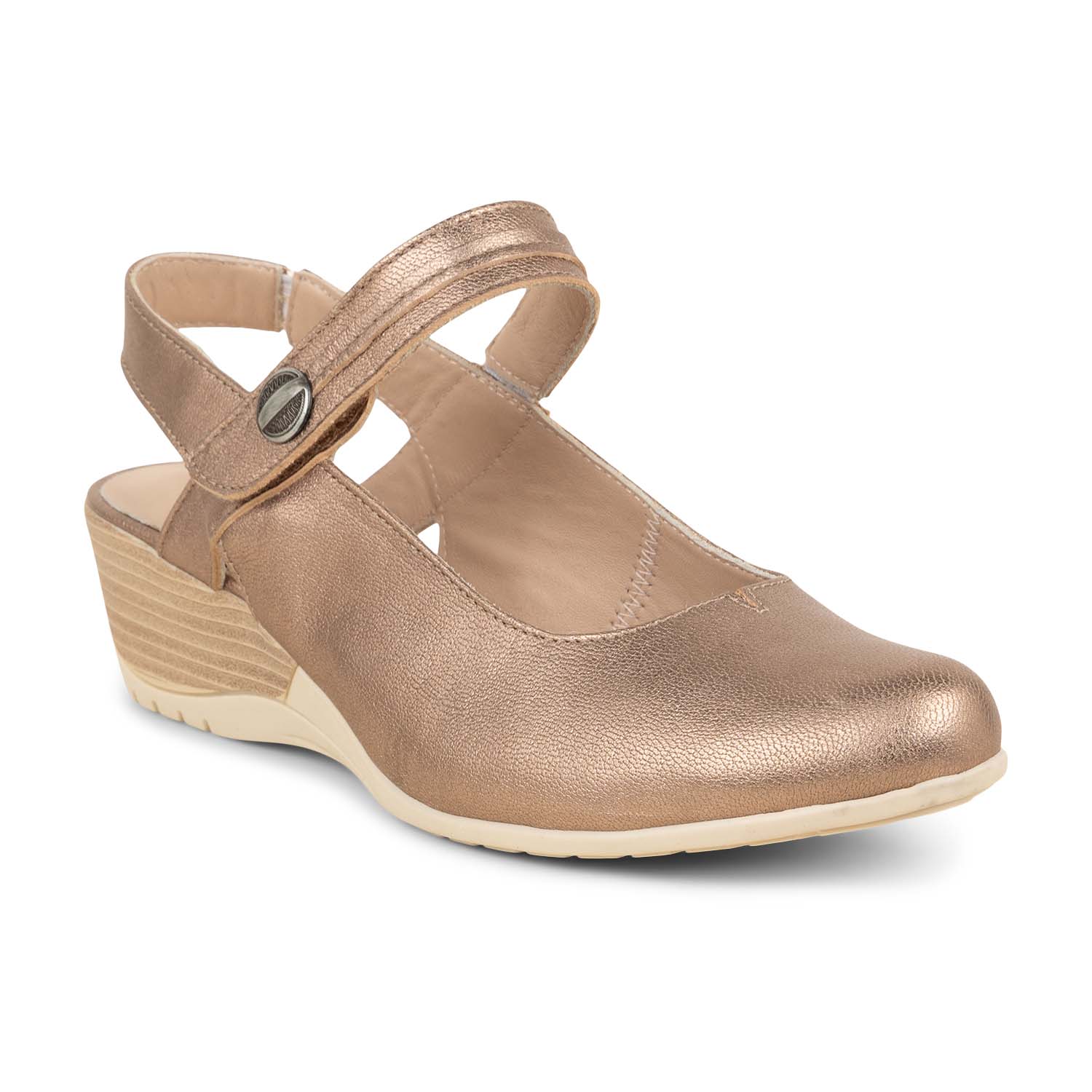 Ballerines et babies Femme OTTILIA GANACOL Or/Bronze