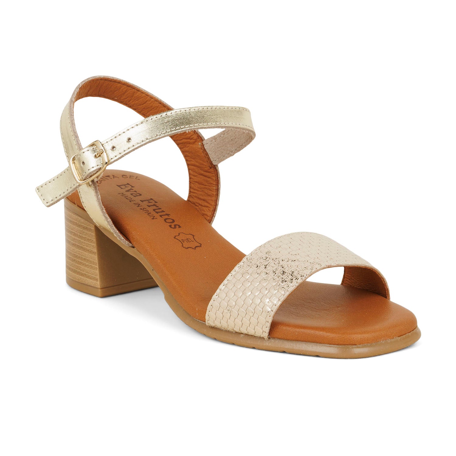 Sandales Femme EVA FRUTOS EVIO Or/Bronze