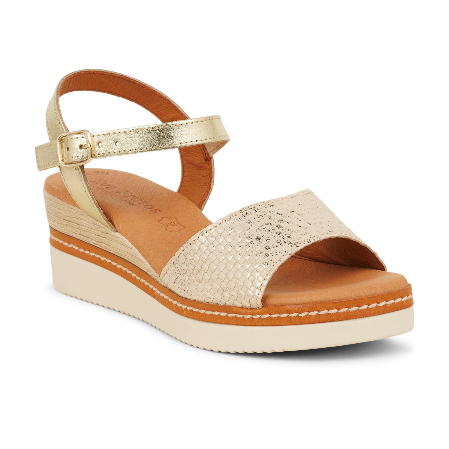 Sandales Femme EVA FRUTOS EVU Or/Bronze