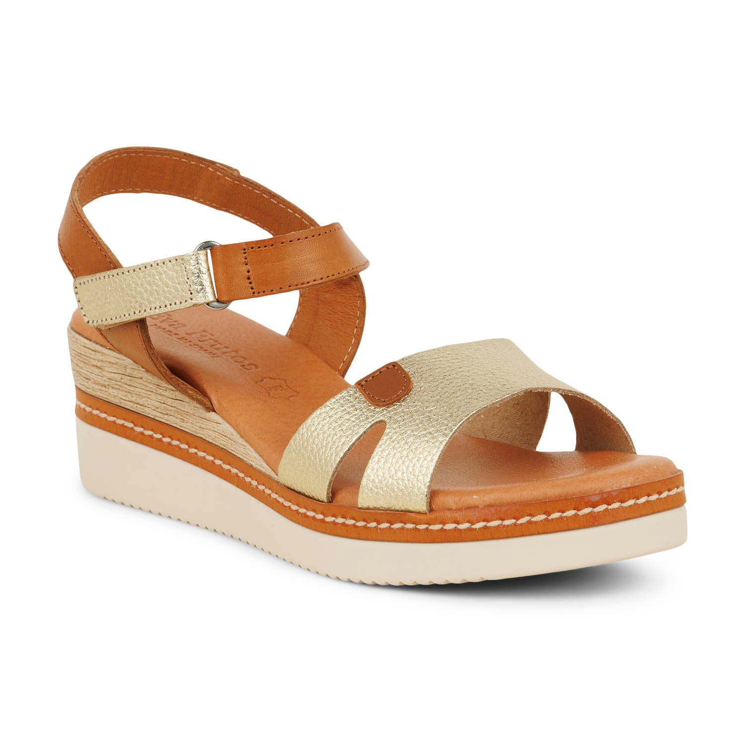 Sandales Femme EVA FRUTOS EVATOS Or/Bronze