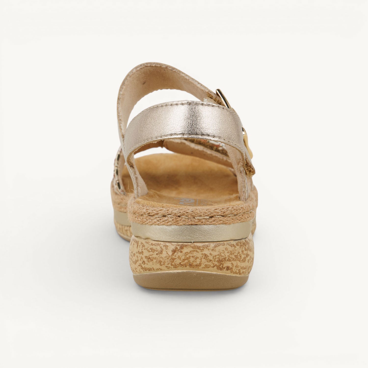 Sandales Femme RIEKER V0951 - RIVASS Or/Bronze