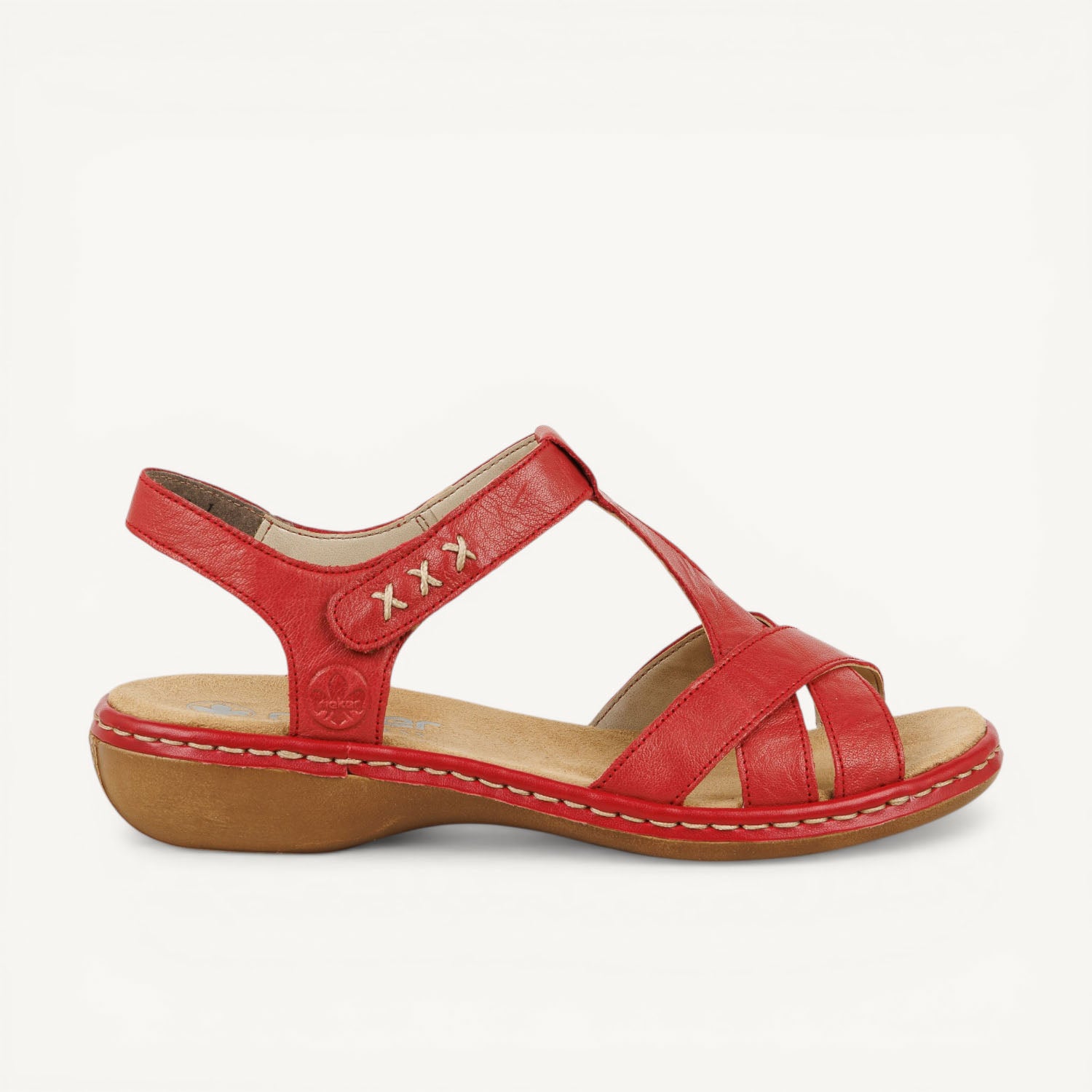 Sandales Femme RIEKER 65919 - RILU Rouge
