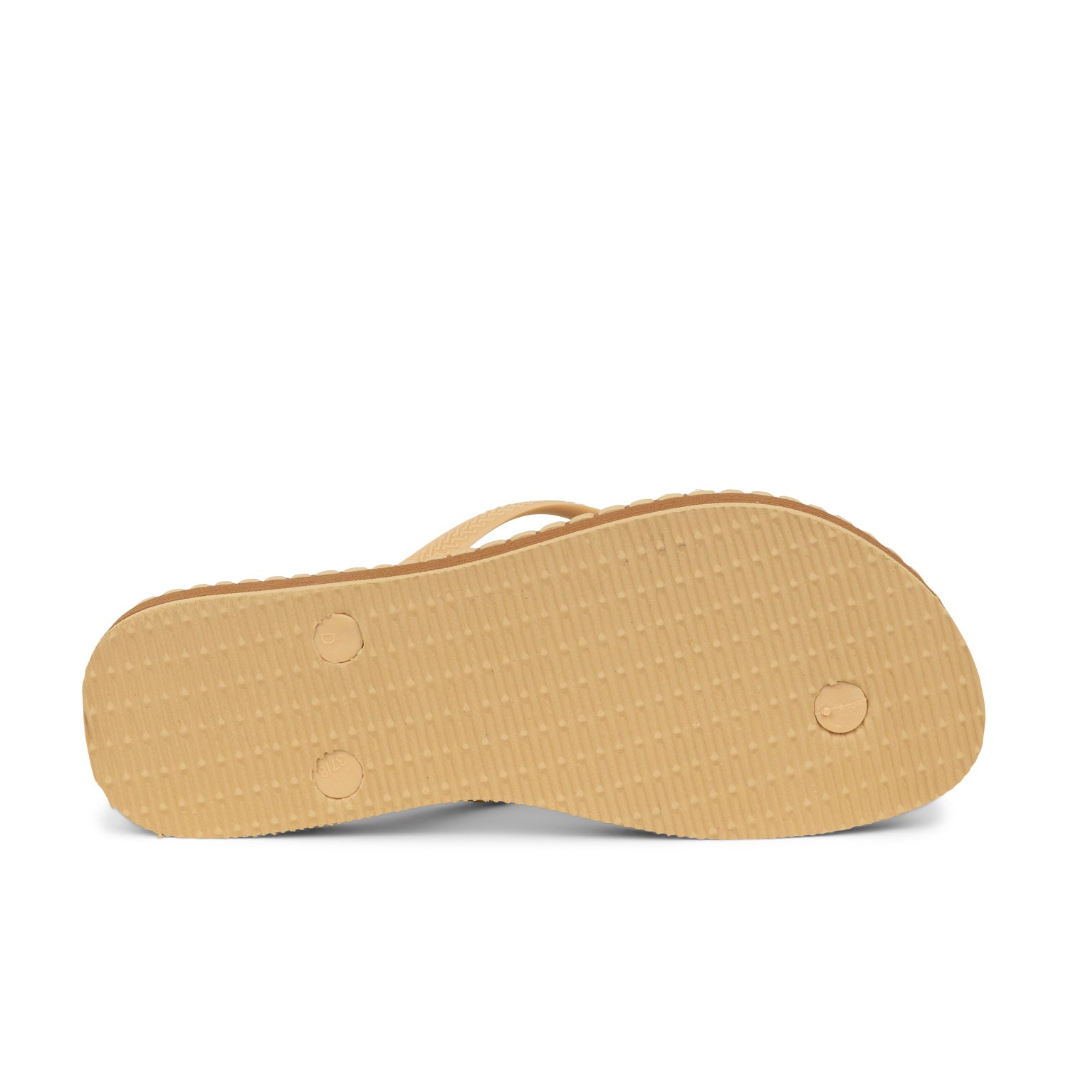 Tongs et crocs Femme HAVAIANAS SLIM FLATFORM LOOP Beige