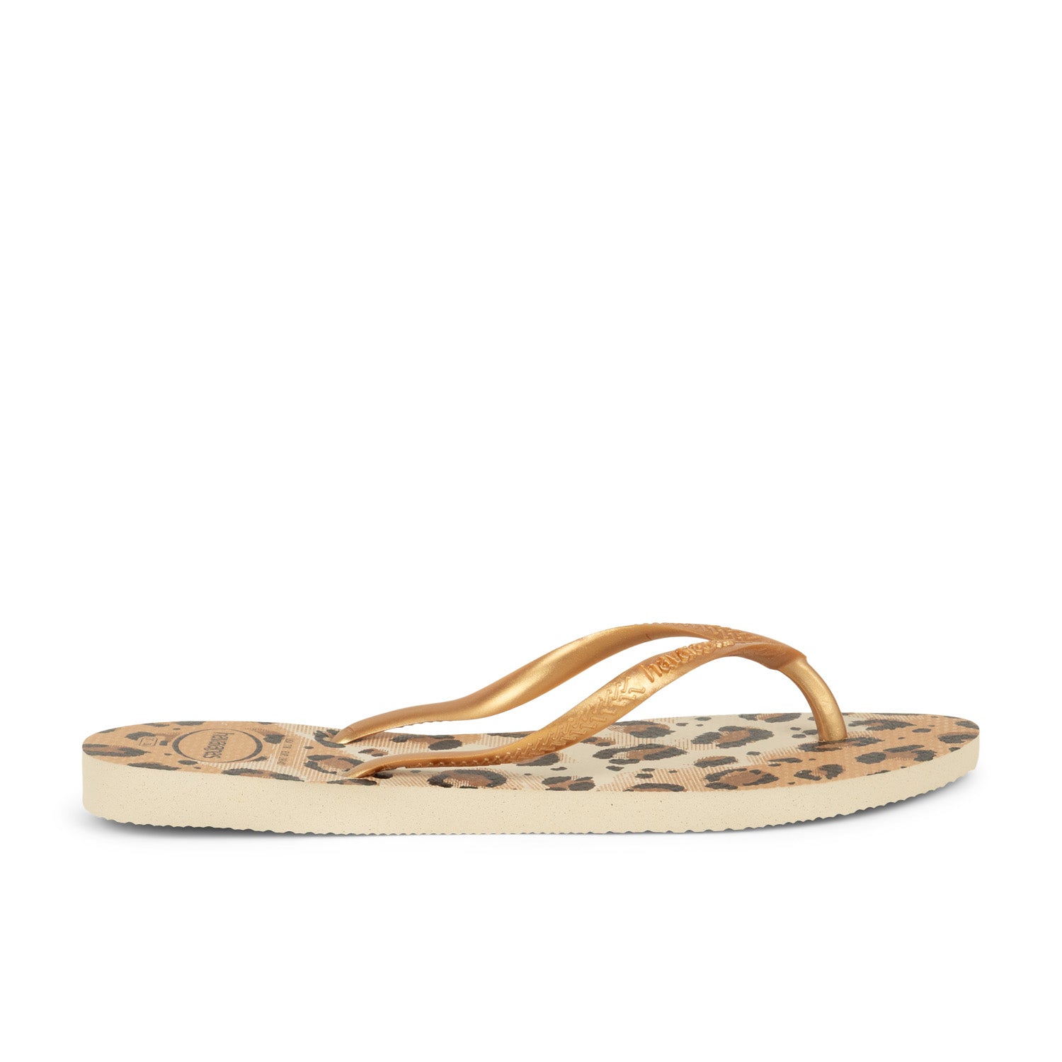 Tongs et crocs Femme HAVAIANAS SLIM ANIMALS Beige