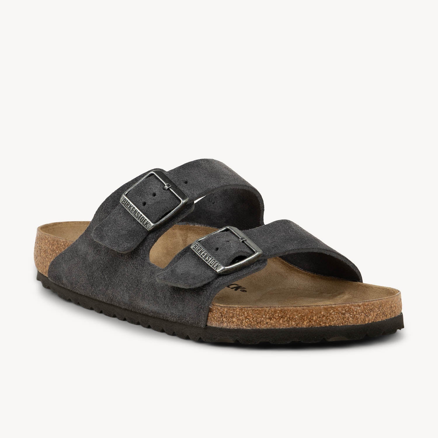 Sandales Homme BIRKENSTOCK ARIZONA SUEDE Gris