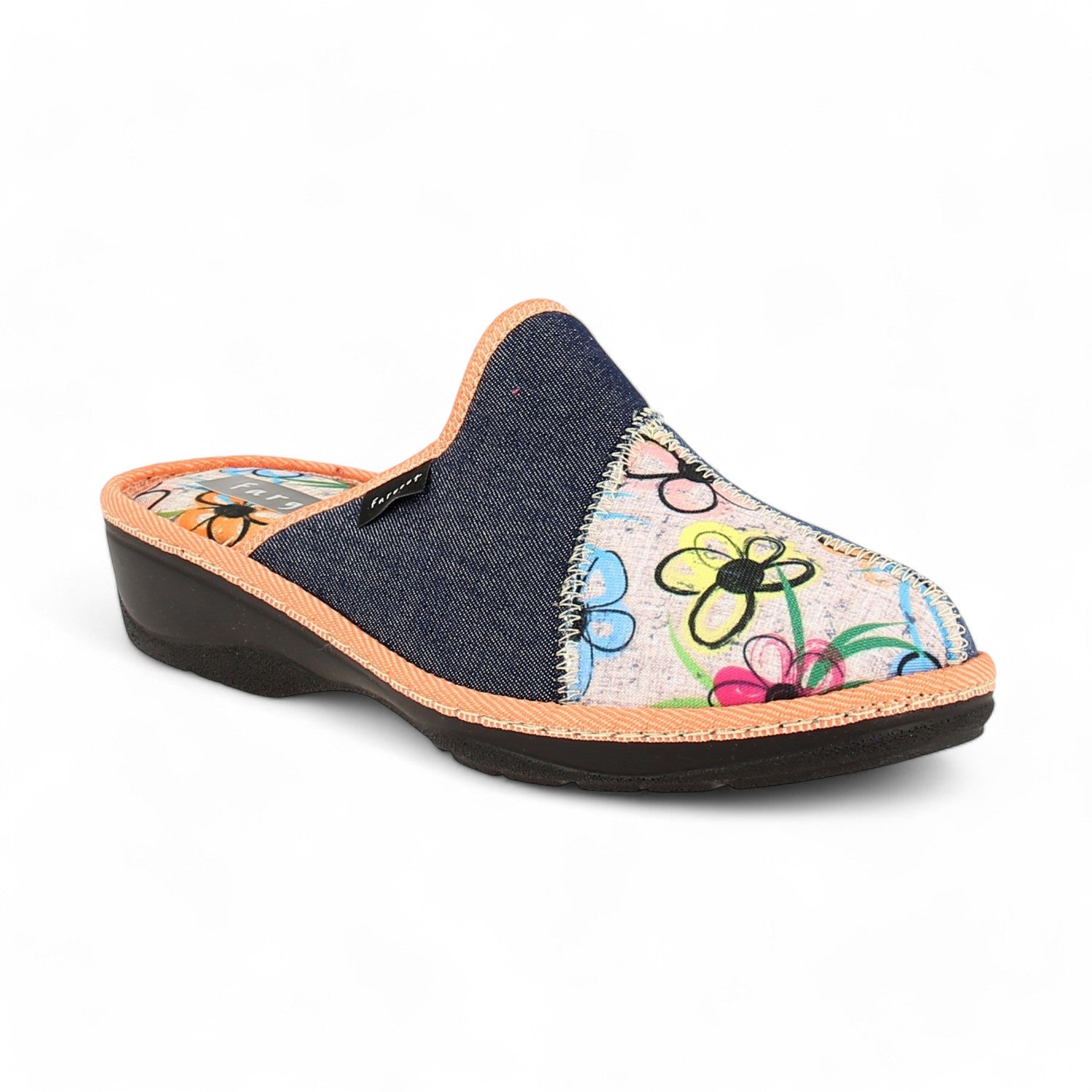 Chaussons Femme FARGEOT PRINCESSE Bleu