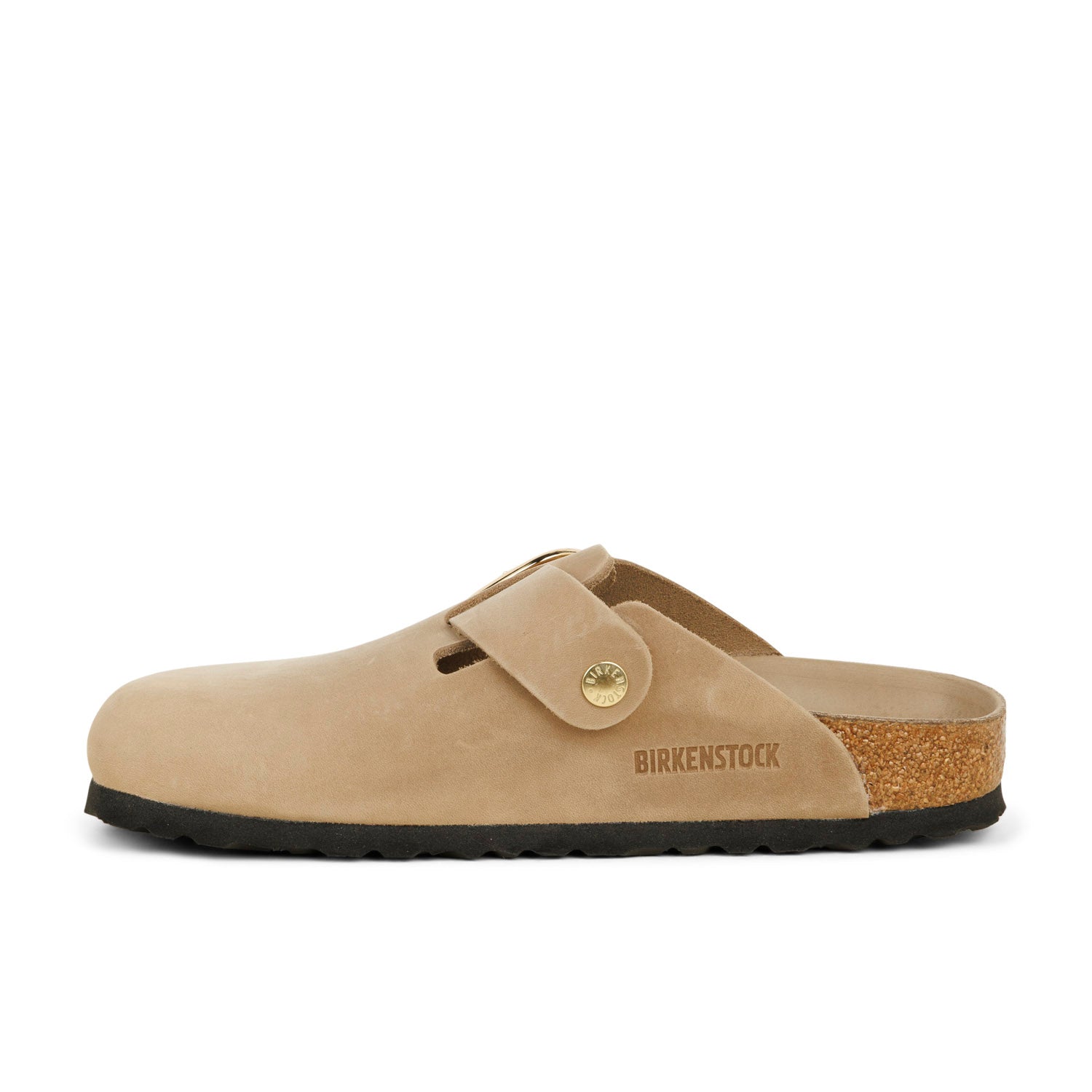 Mules Femme BIRKENSTOCK BOSTON BIG BUCKLE Beige