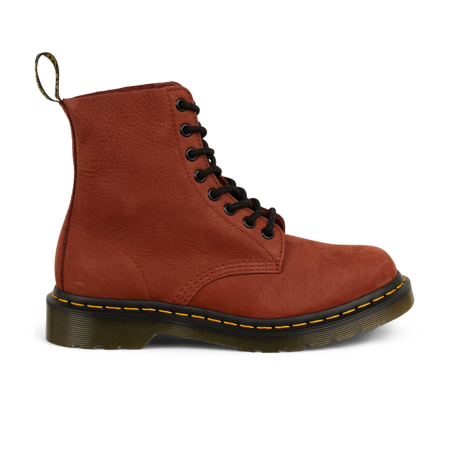 Boots et bottines Femme DOC MARTENS 1460 PASCAL RUSSET RED MILLED Noir,Rouge