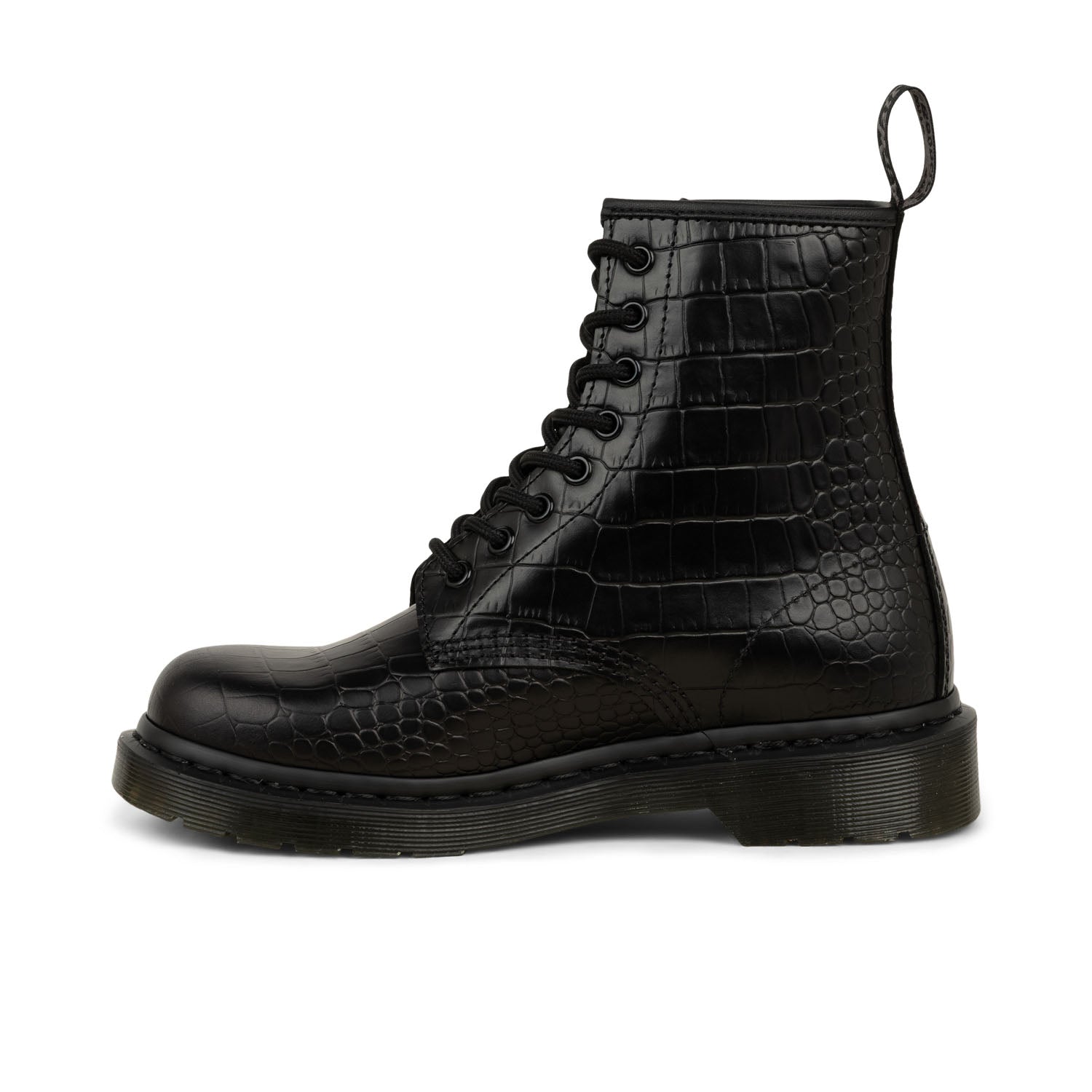 Boots et bottines Femme DOC MARTENS 1460 CROCO Noir