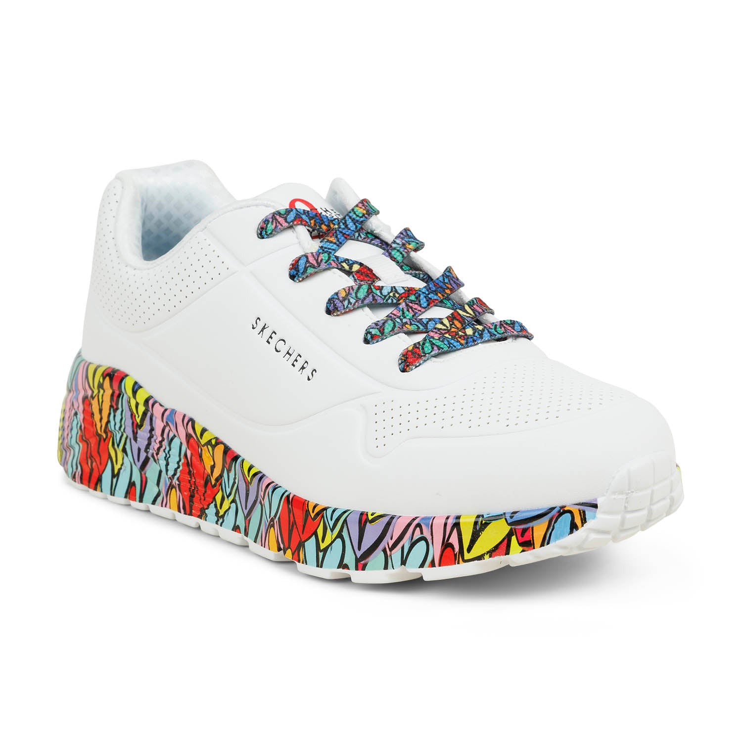 Baskets Femme SKECHERS UNO LITE Blanc