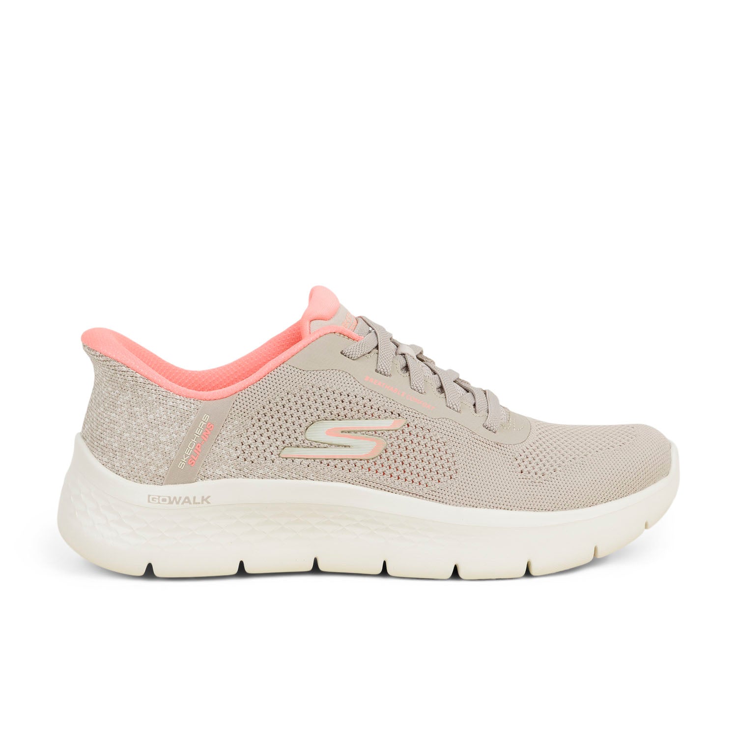 Baskets Femme SKECHERS GO WALK FLEX Beige