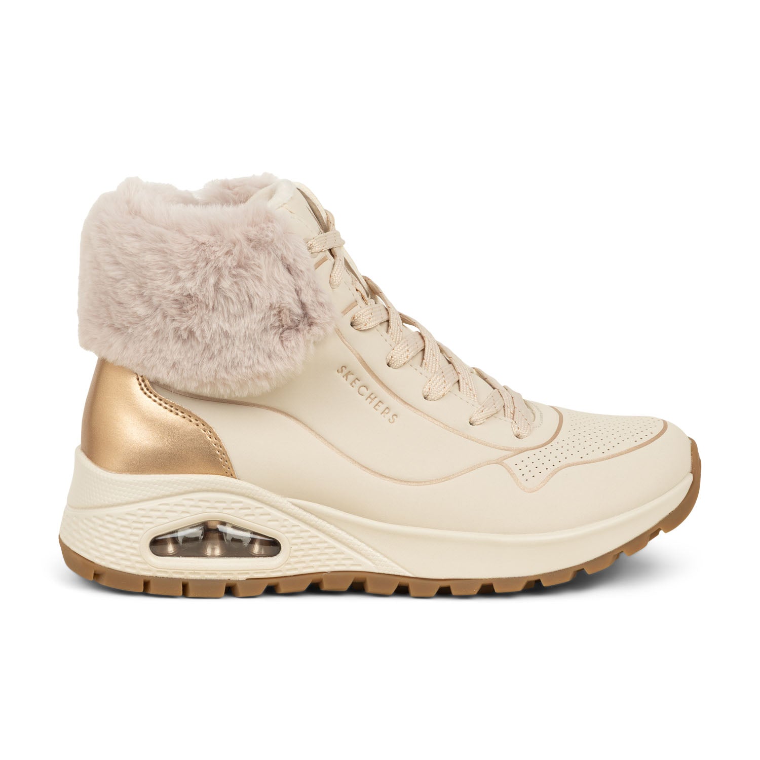 Baskets Femme SKECHERS UNO RUGGED Beige