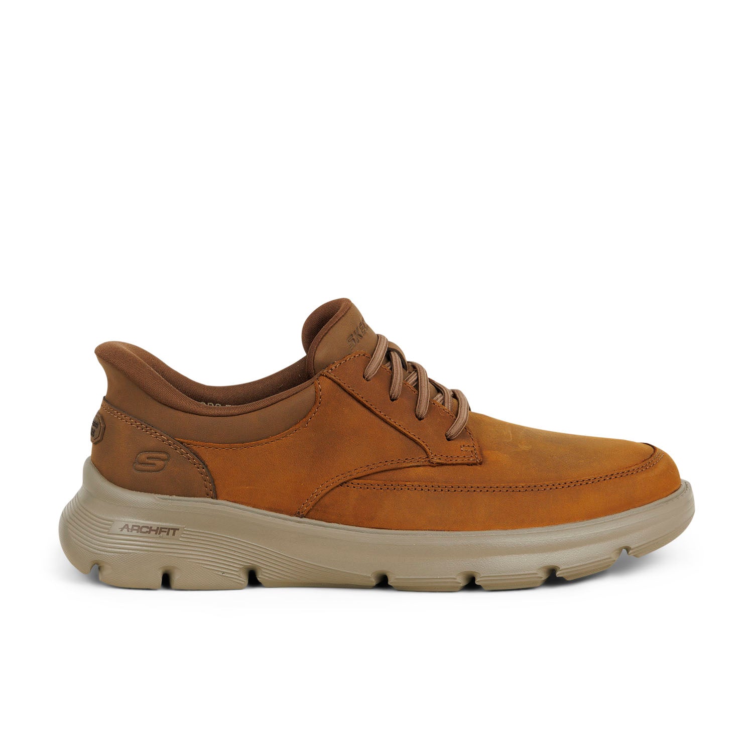 Baskets Homme SKECHERS GARZA SLIP INS Marron