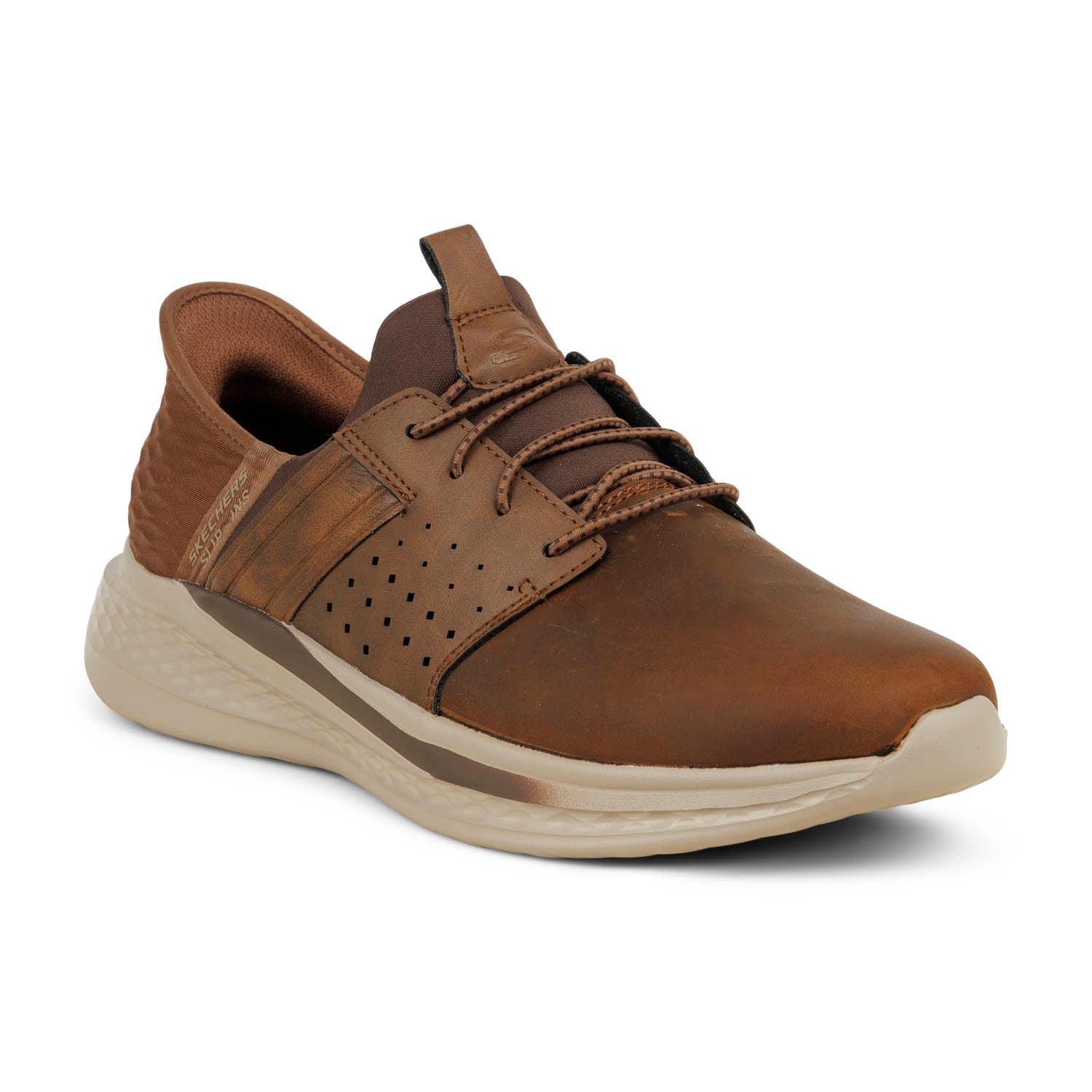 Baskets Homme SKECHERS SLADE SLIP INS Marron