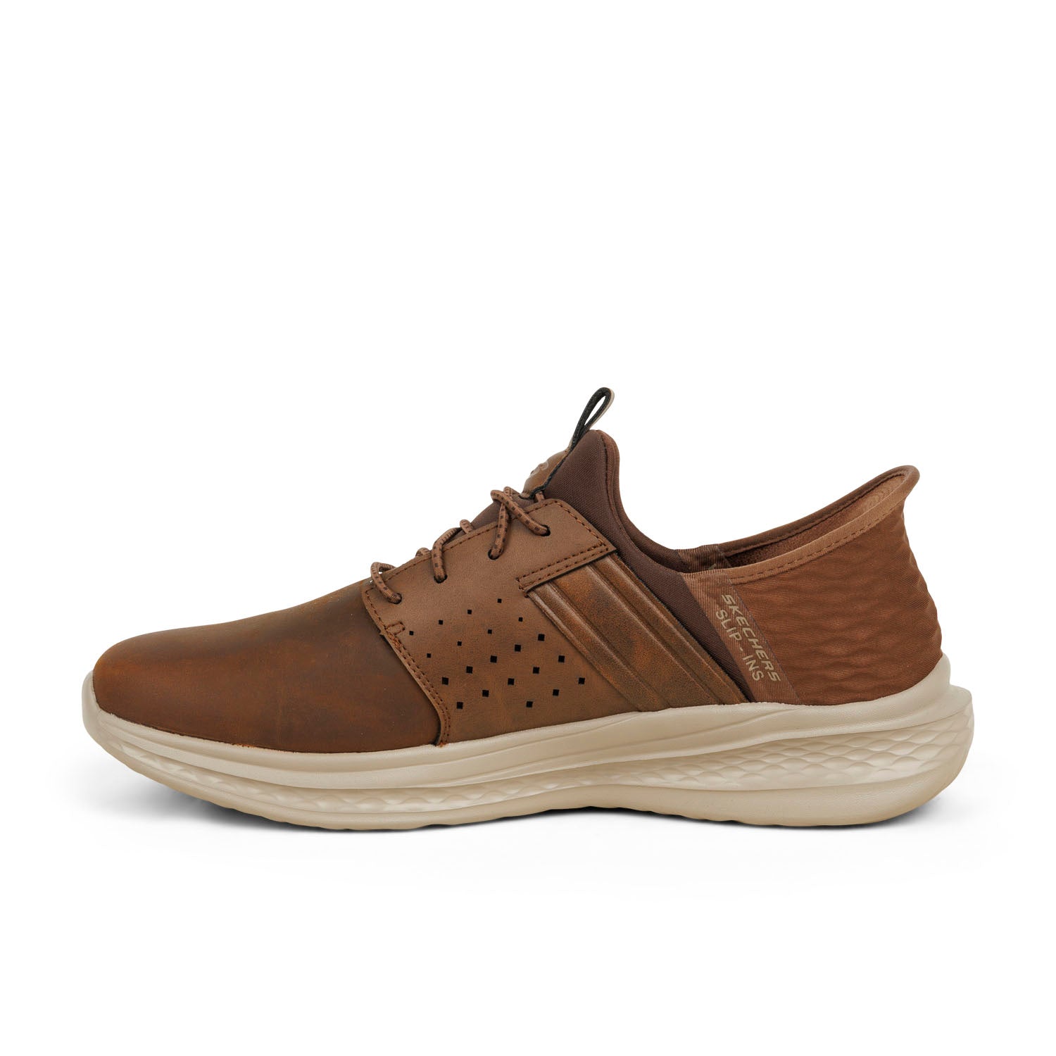 Baskets Homme SKECHERS SLADE SLIP INS Marron