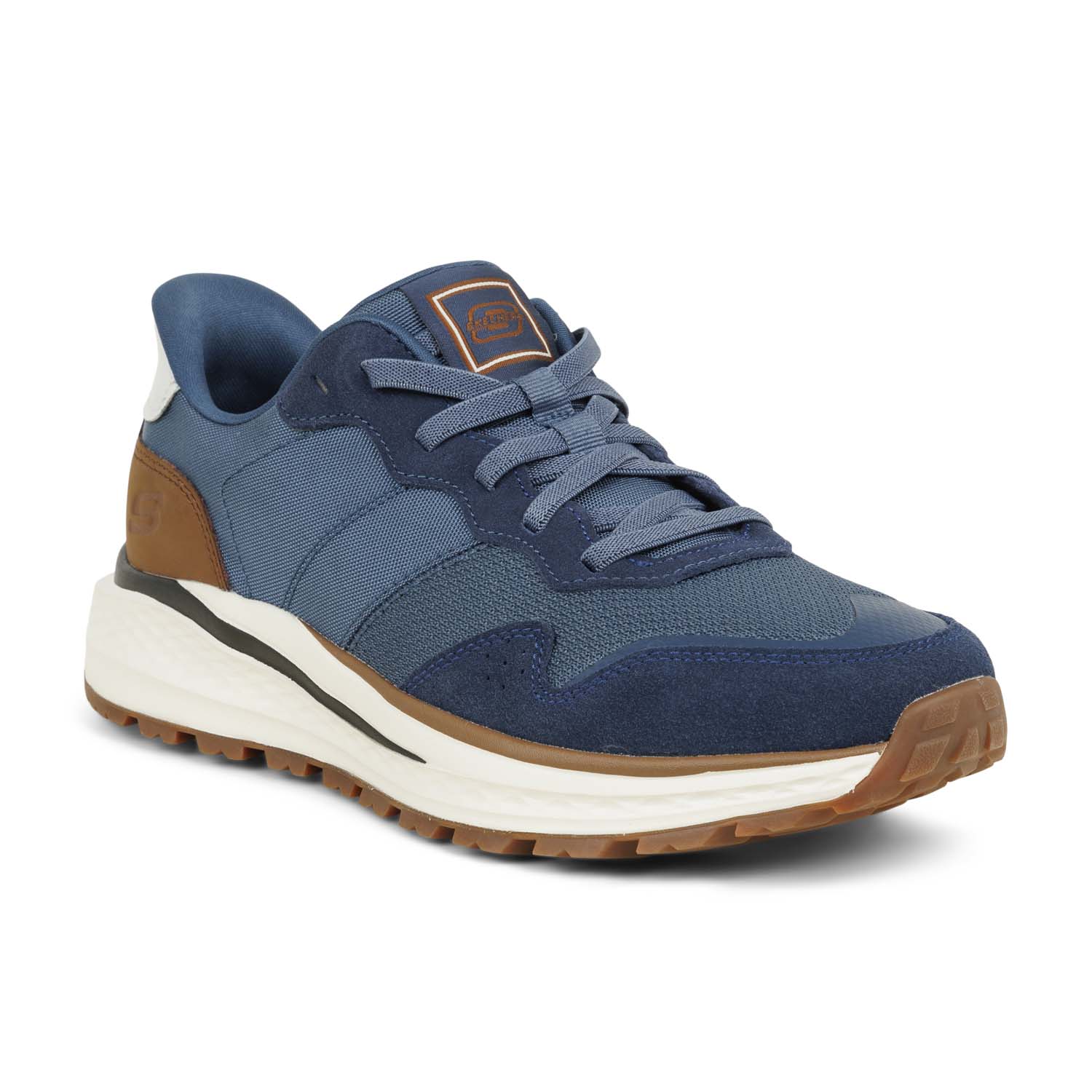 Baskets Homme SKECHERS SLADE SLIP INS Bleu