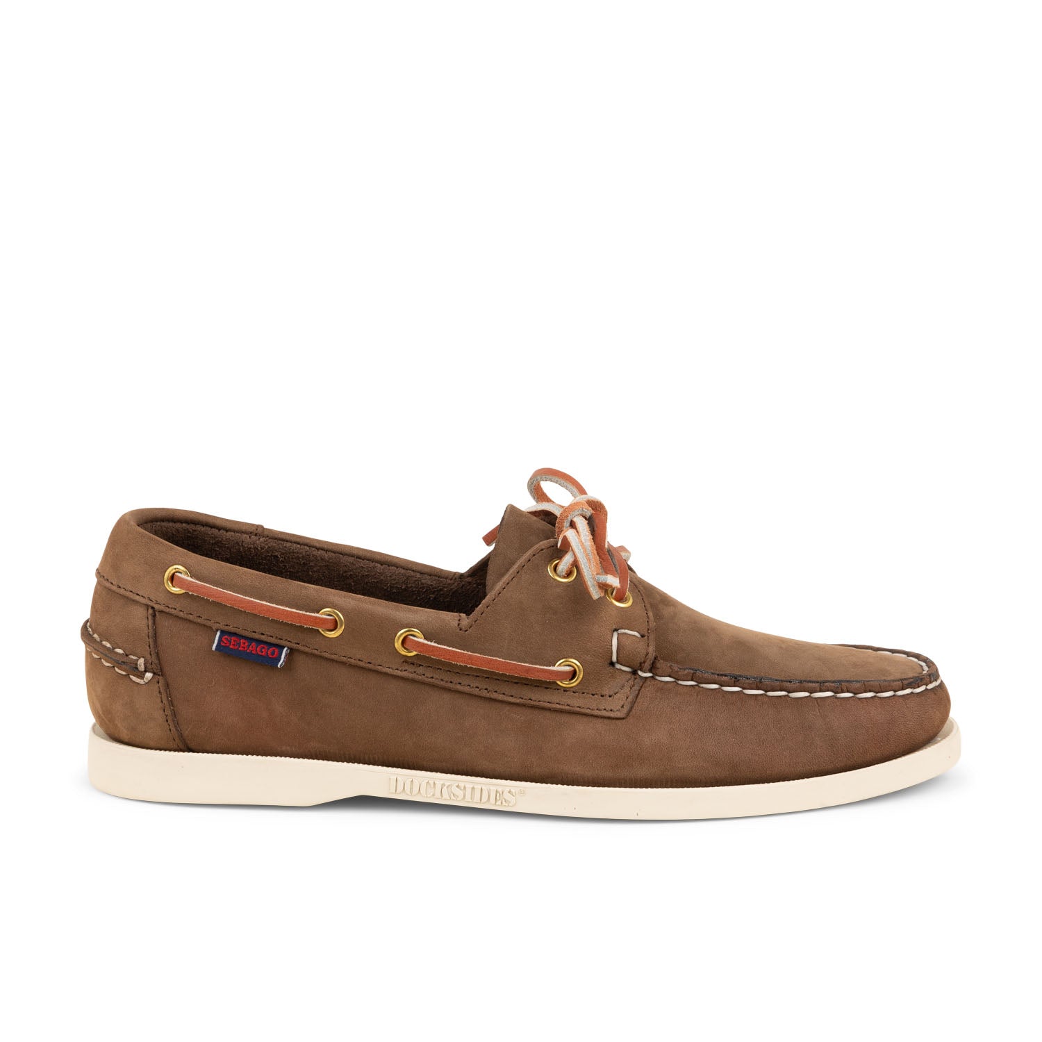 Chaussures bateau Homme SEBAGO DOCKSIDES PORTLAND NUBUCK Marron