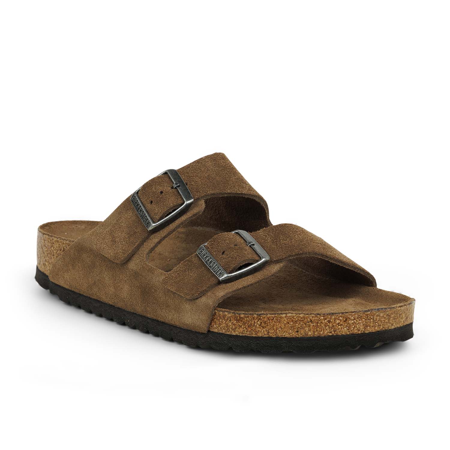 Sandales Homme BIRKENSTOCK ARIZONA SOFT VEL Marron