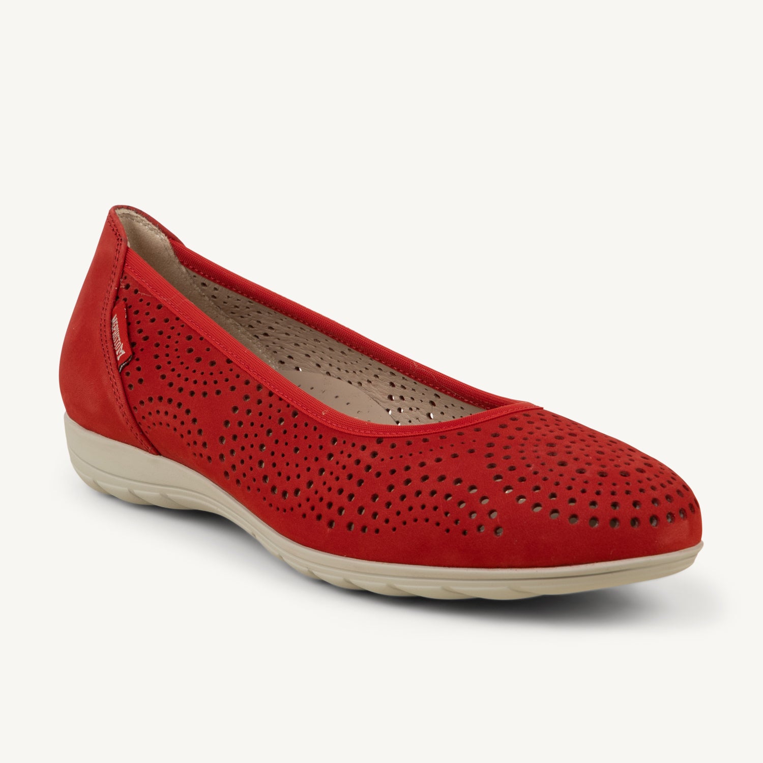 Ballerines et babies Femme MEPHISTO ELSIE PERF Rouge