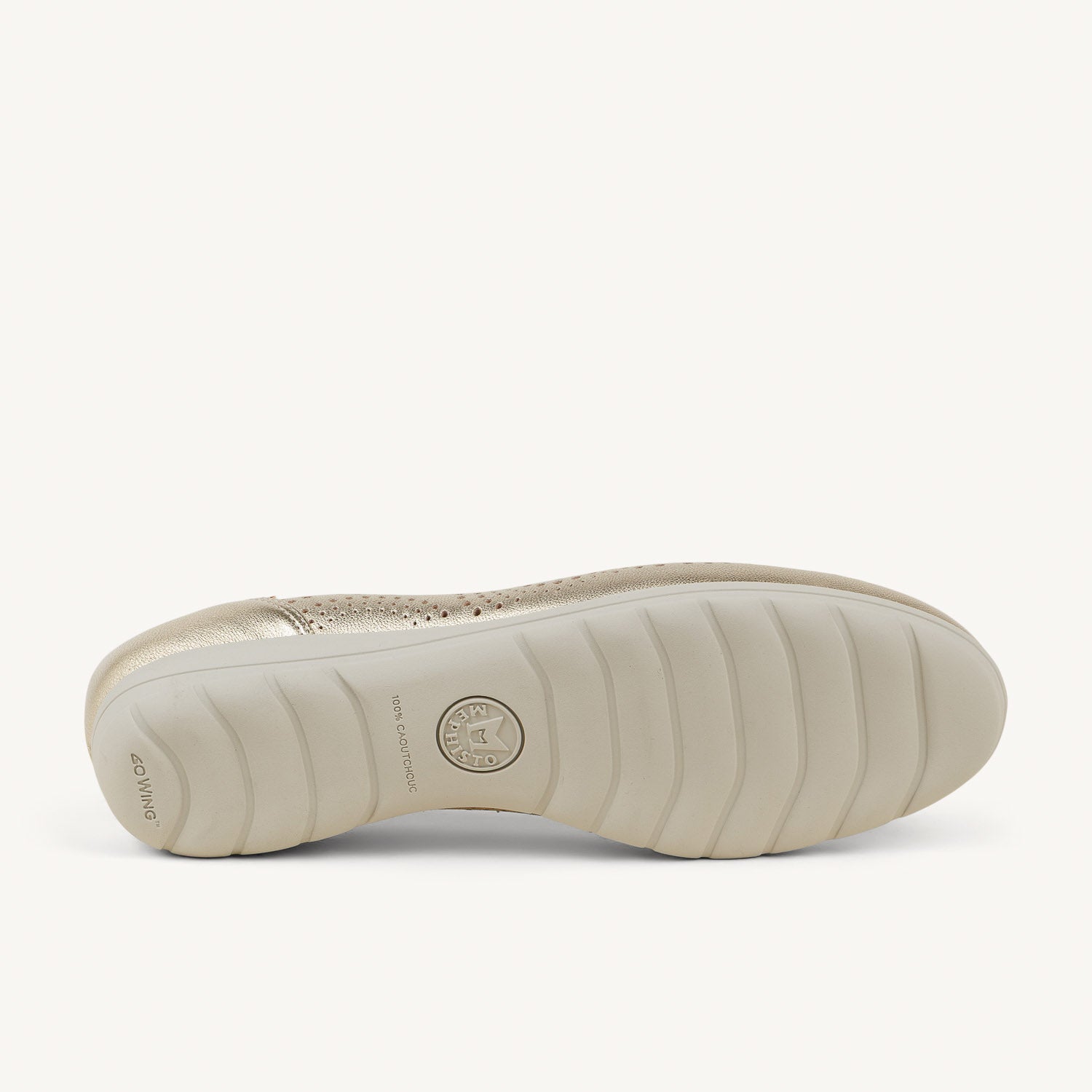 Ballerines et babies Femme MEPHISTO ELSIE PERF Or/Bronze