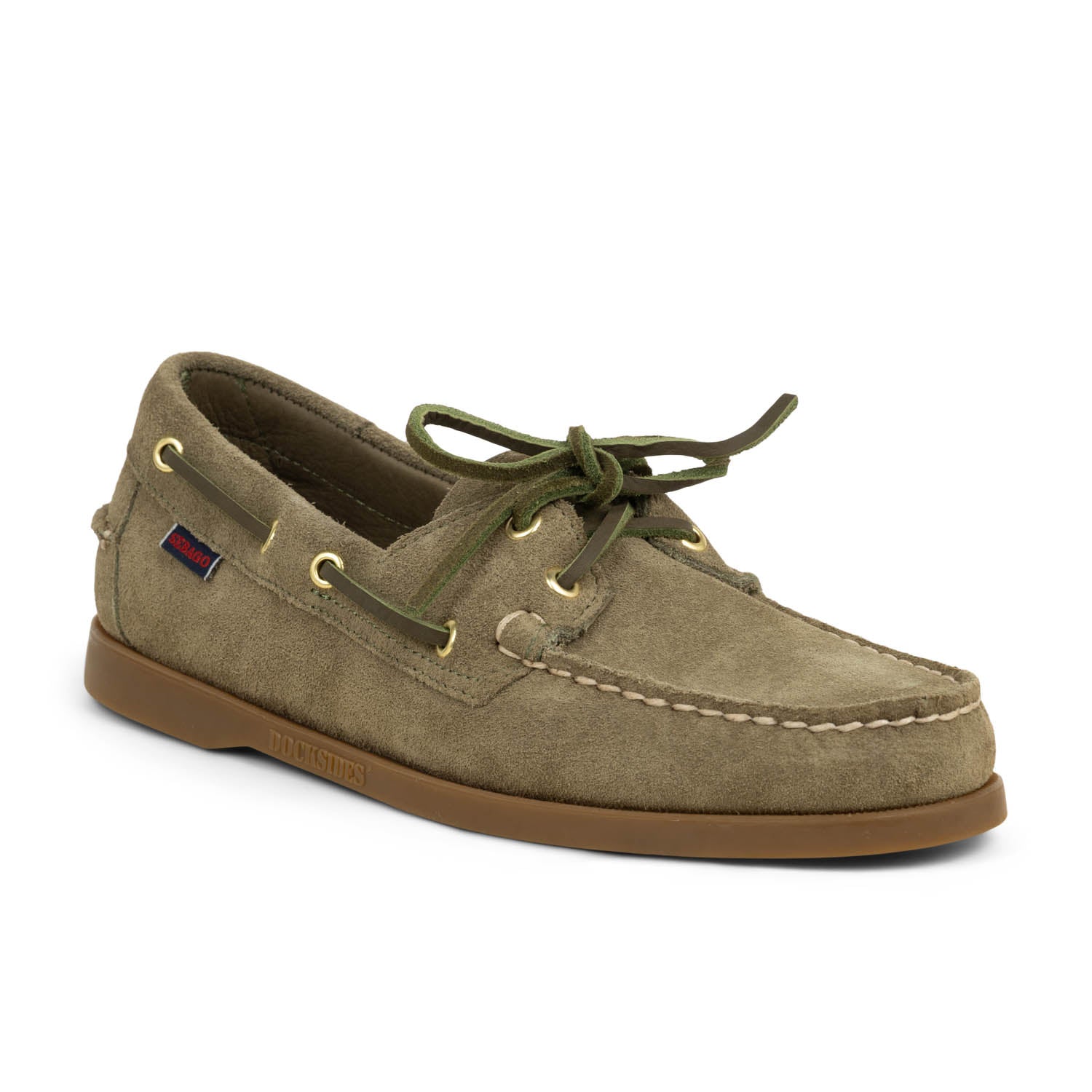 Chaussures bateau Homme SEBAGO DOCKSIDES PORTLAND NUBUCK Vert