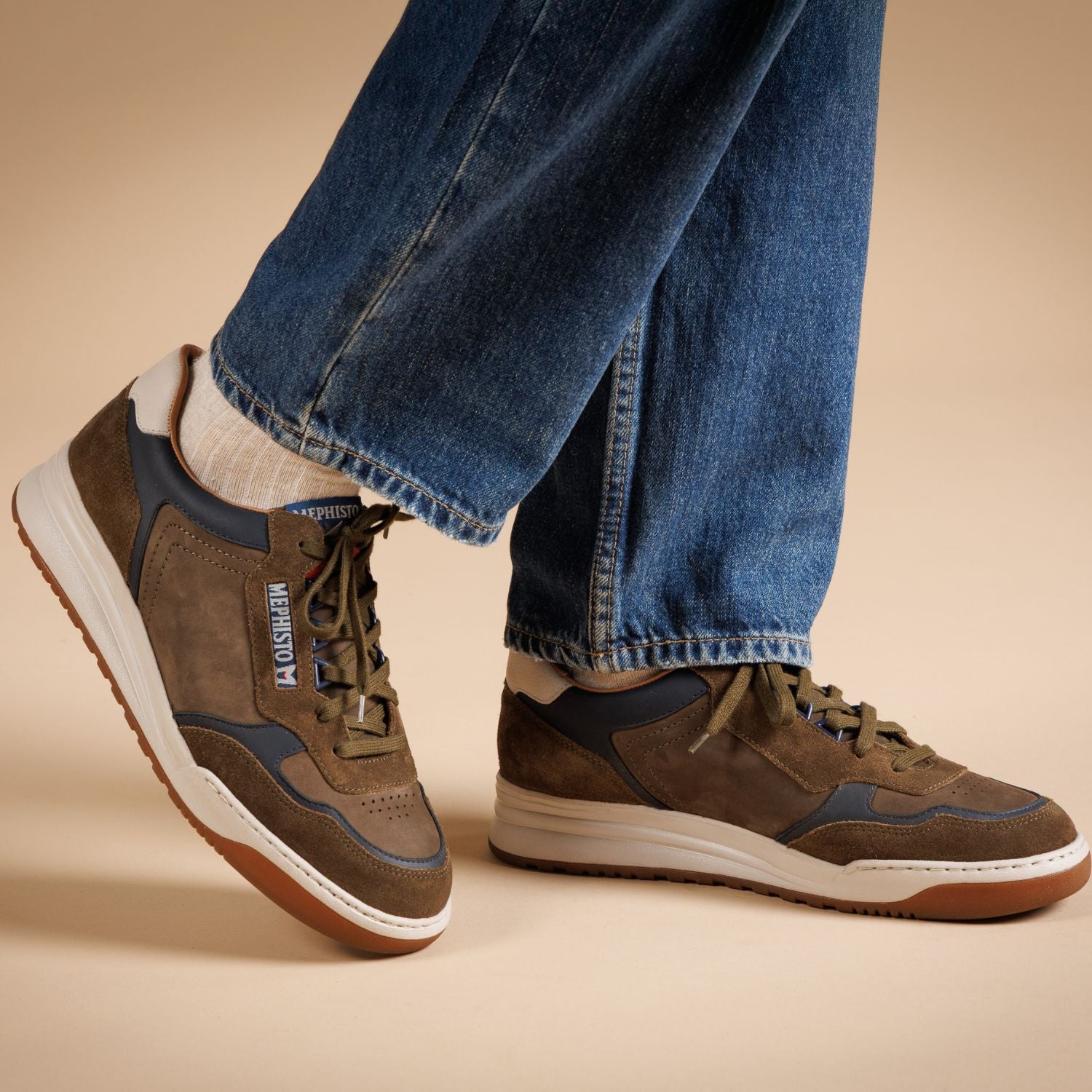 Baskets NORWIN MEPHISTO Homme Kaki
