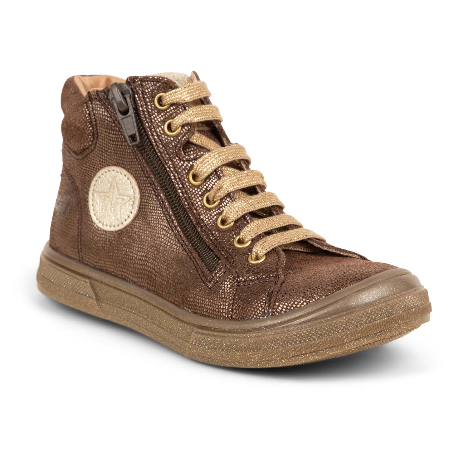 Baskets Enfant BOPY VELVETA Marron