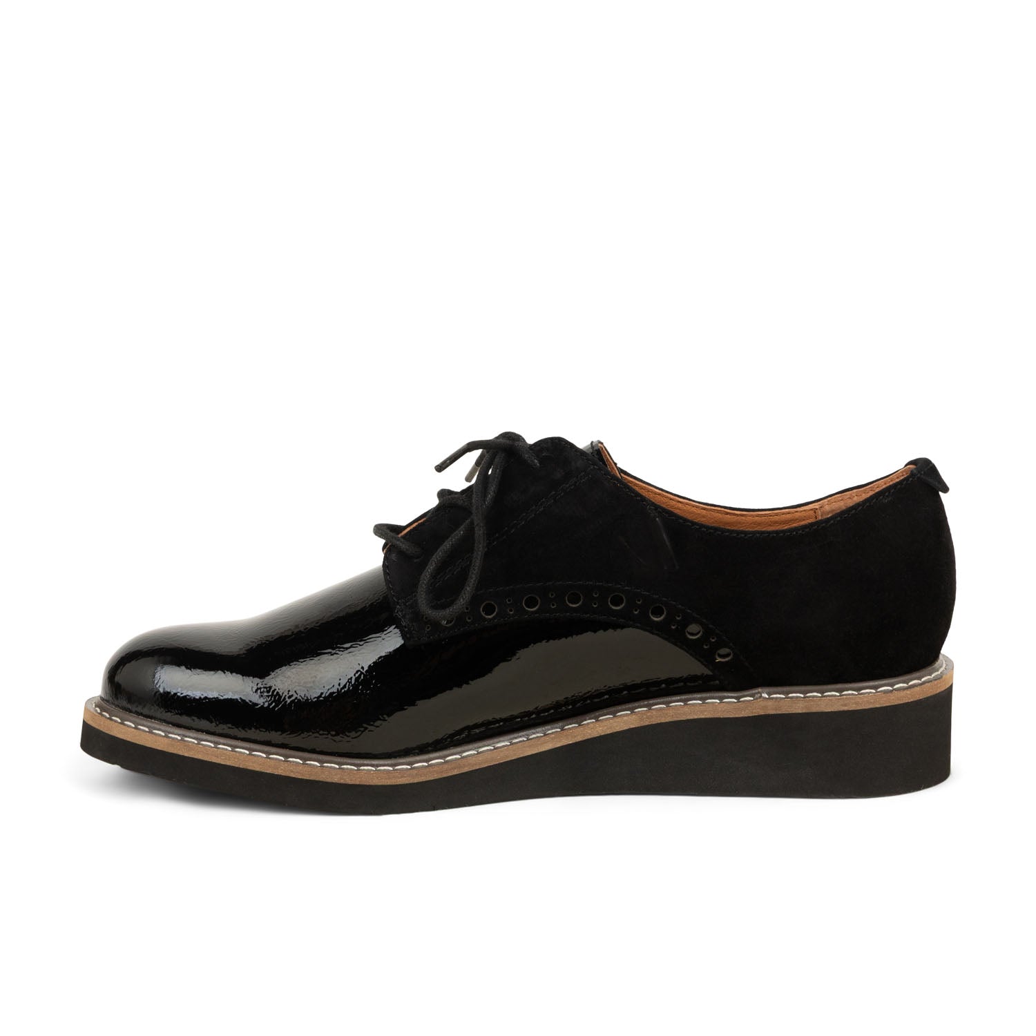 Derbies Femme FUGITIVE CHAMOI Noir