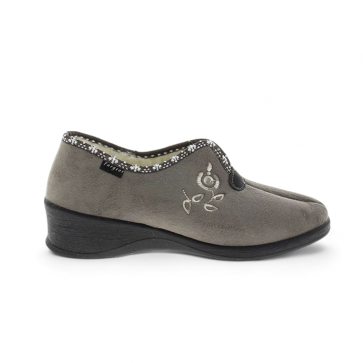 Chaussons Femme FARGEOT LOWELL Gris