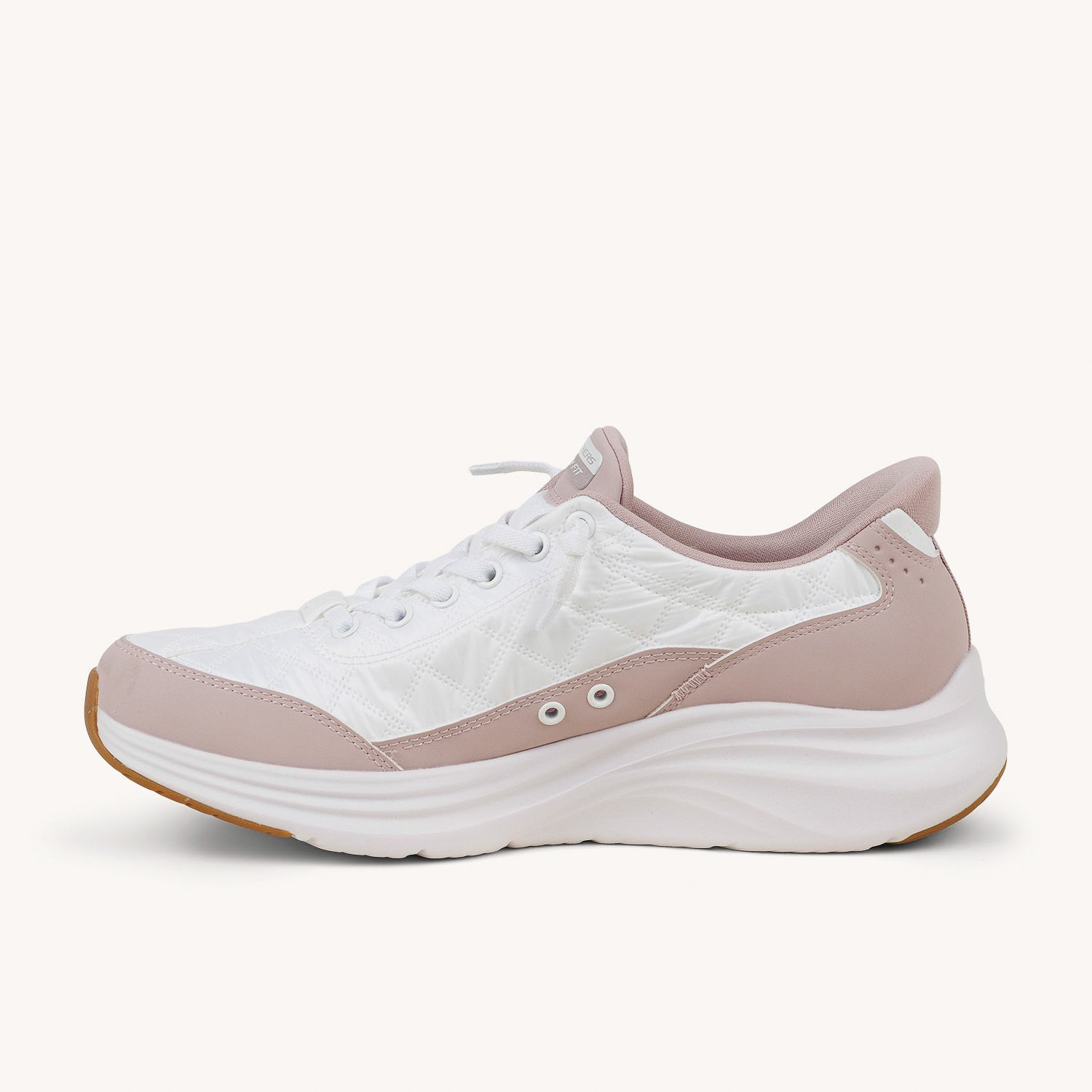 Baskets Femme SKECHERS CONTOUR FOAM COZY FIT SLIP INS Blanc