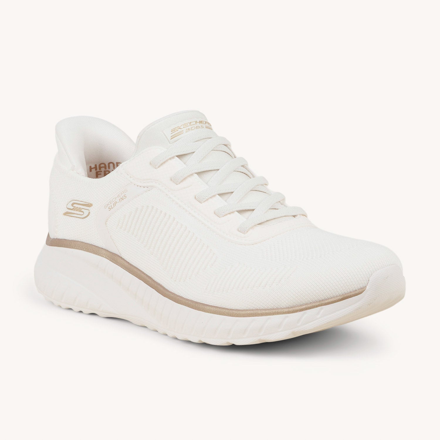 Baskets Femme SKECHERS BOBS SLIP INS Blanc