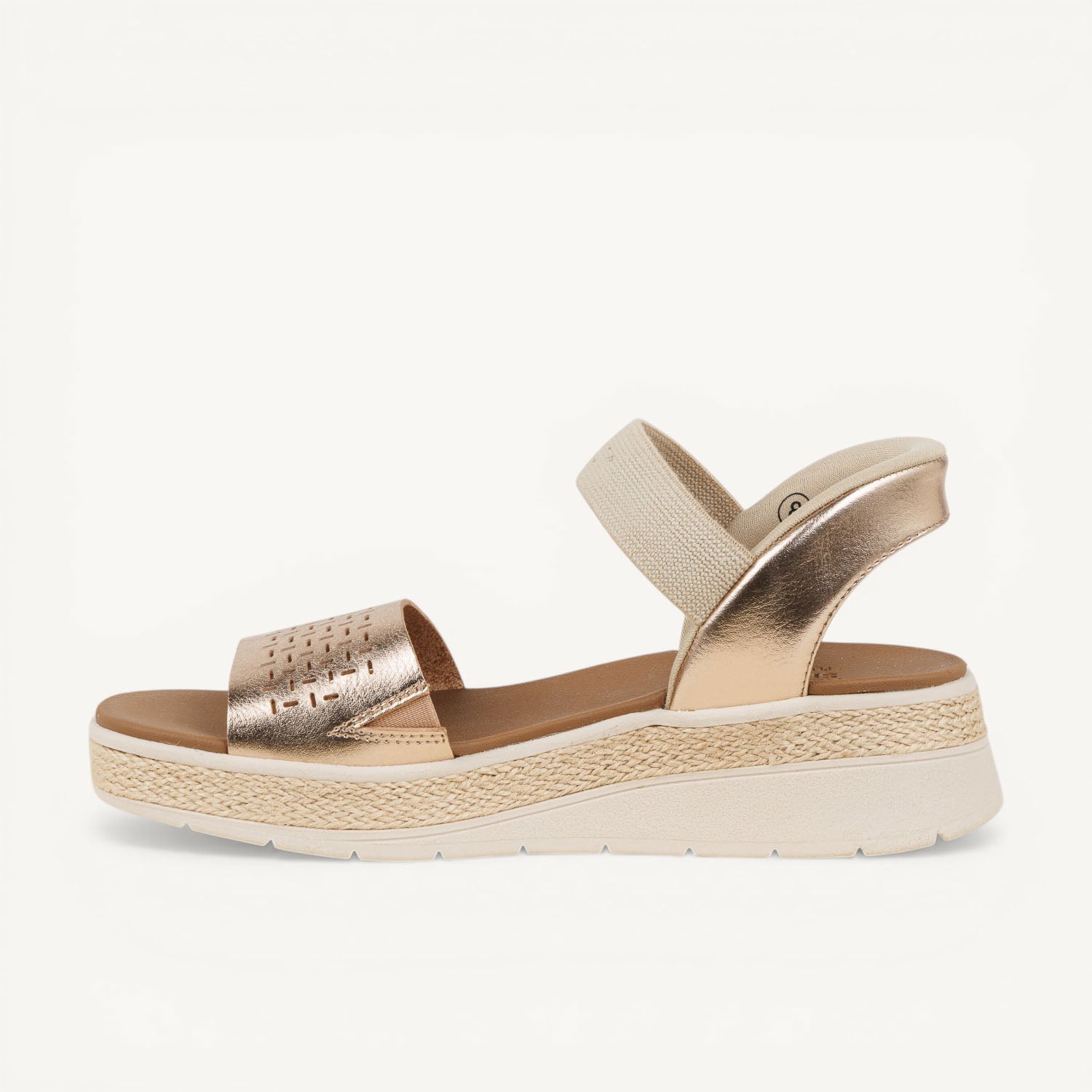 Sandales Femme SKECHERS BOS SUN RAY SLIP INS Or/Bronze