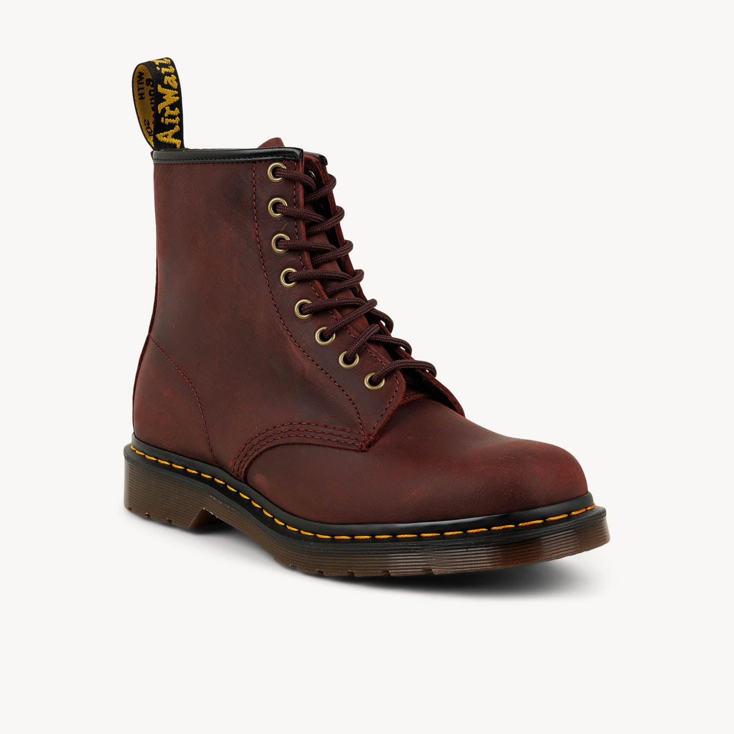 Boots et bottines Homme DOC MARTENS 1460 CRAZY HORSE Bordeaux