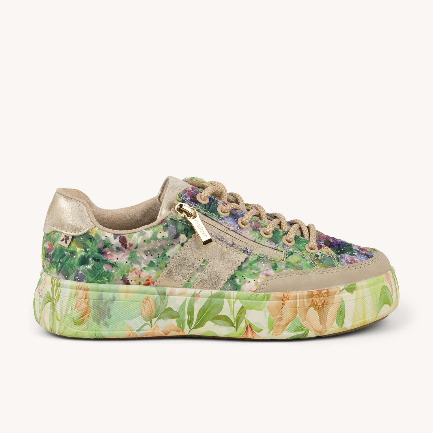 Baskets Femme RIEKER M7711  RIEVERT Vert