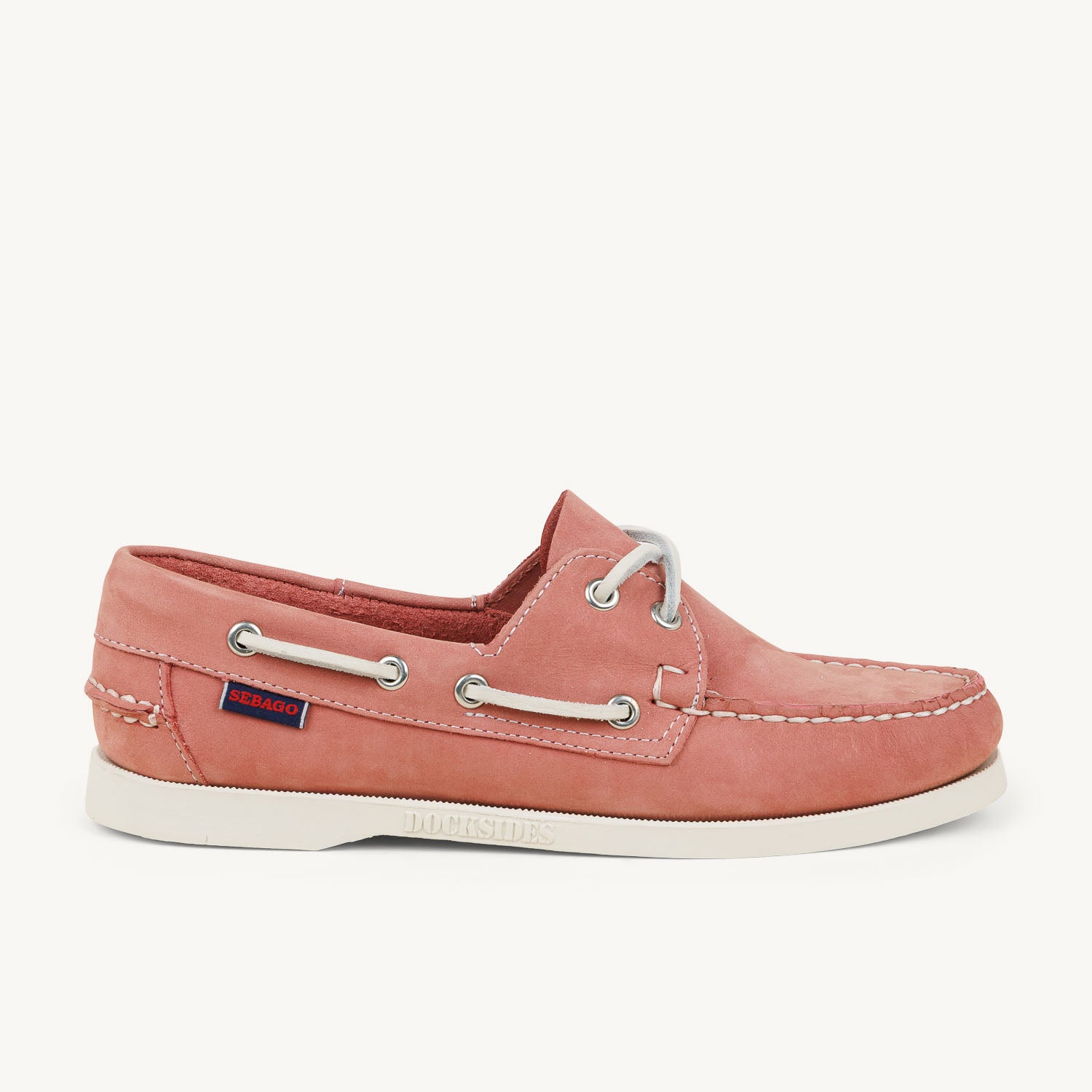 Chaussures bateau Femme SEBAGO PORTAND NUBUCK Rose